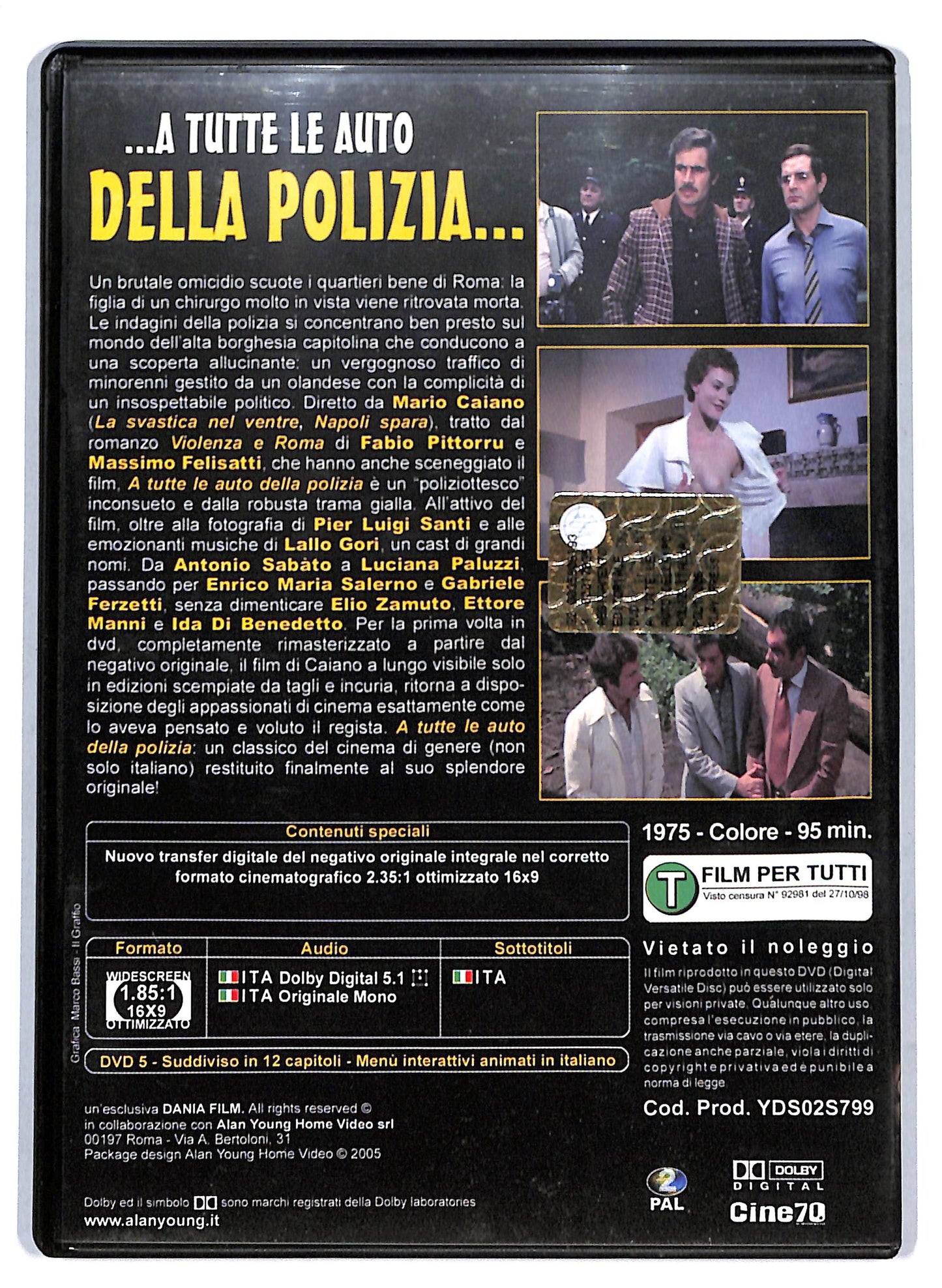 EBOND ...A tutte le auto della polizia... EDITORIALE DVD D807652
