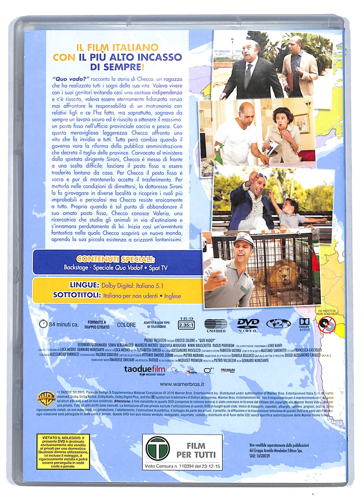 EBOND Quo vado? EDITORIALE DVD D807722
