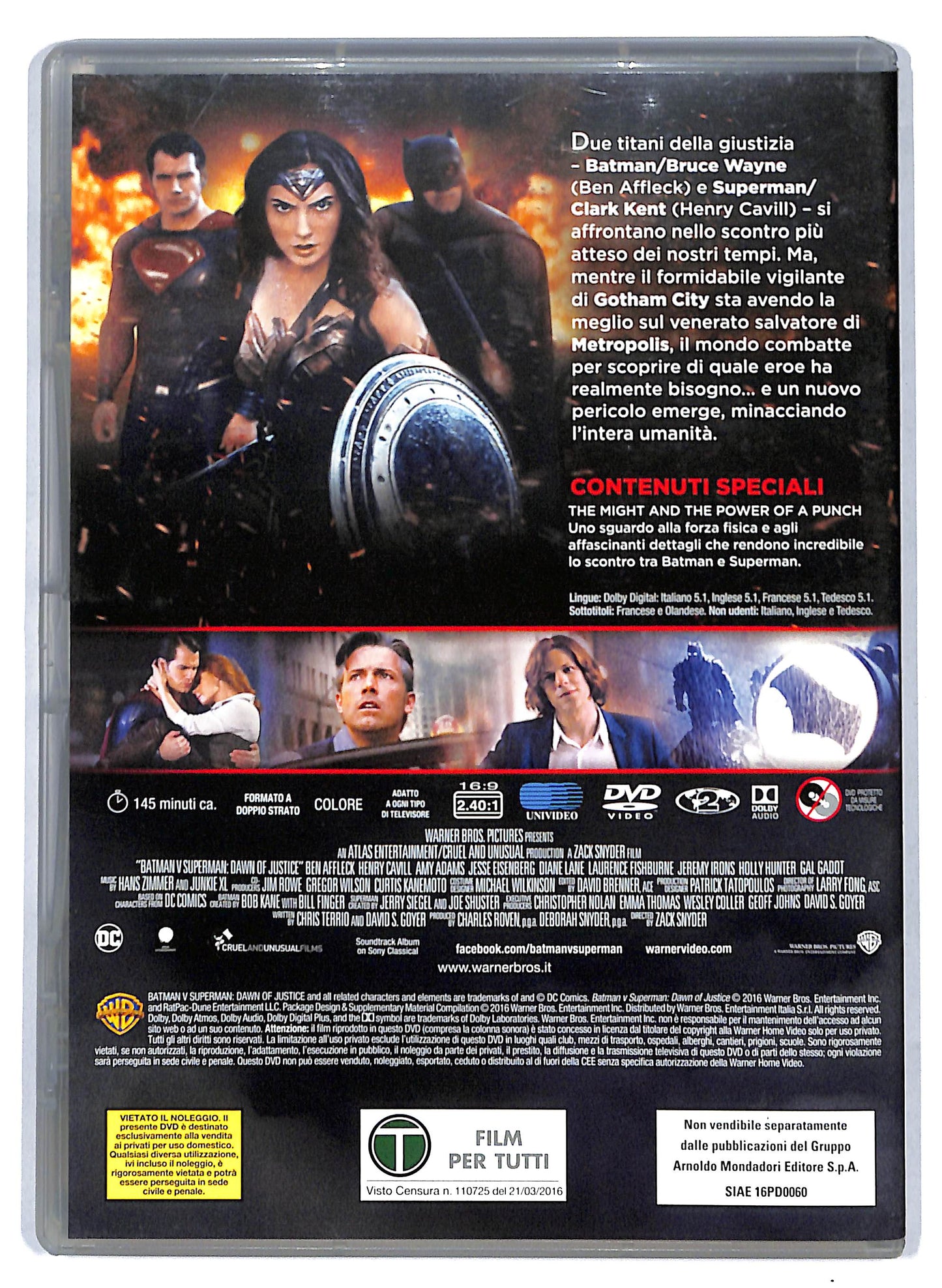 EBOND Batman v Superman - Dawn of Justice EDITORIALE DVD D807803