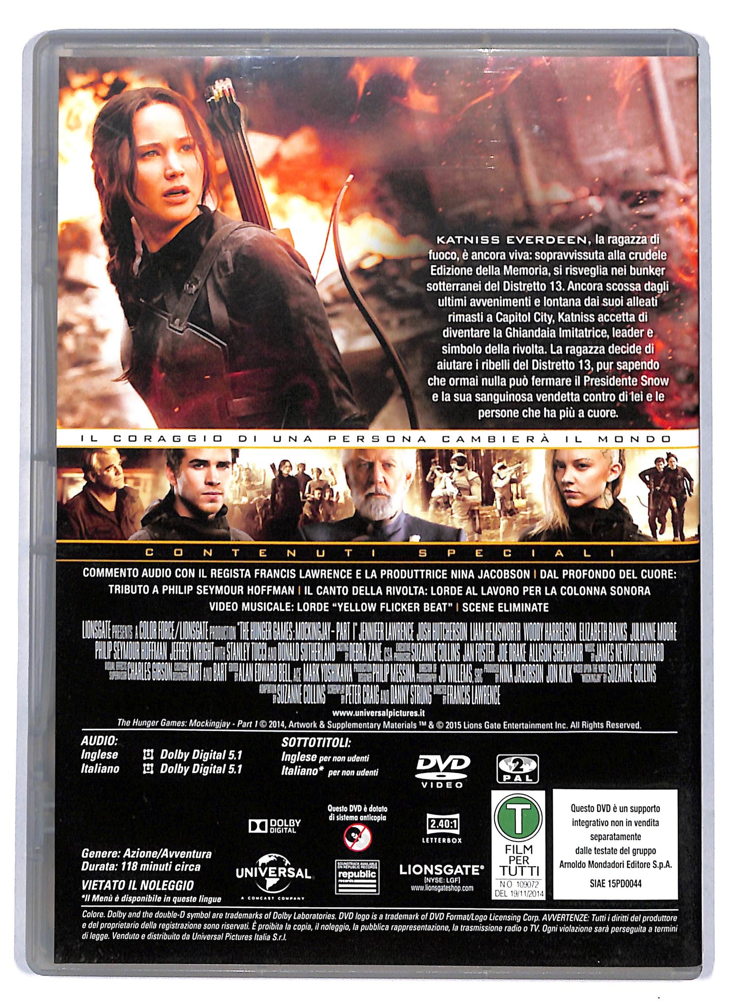 EBOND Hunger Games Il canto della rivolta - Parte 1 EDITORIALE DVD D807863