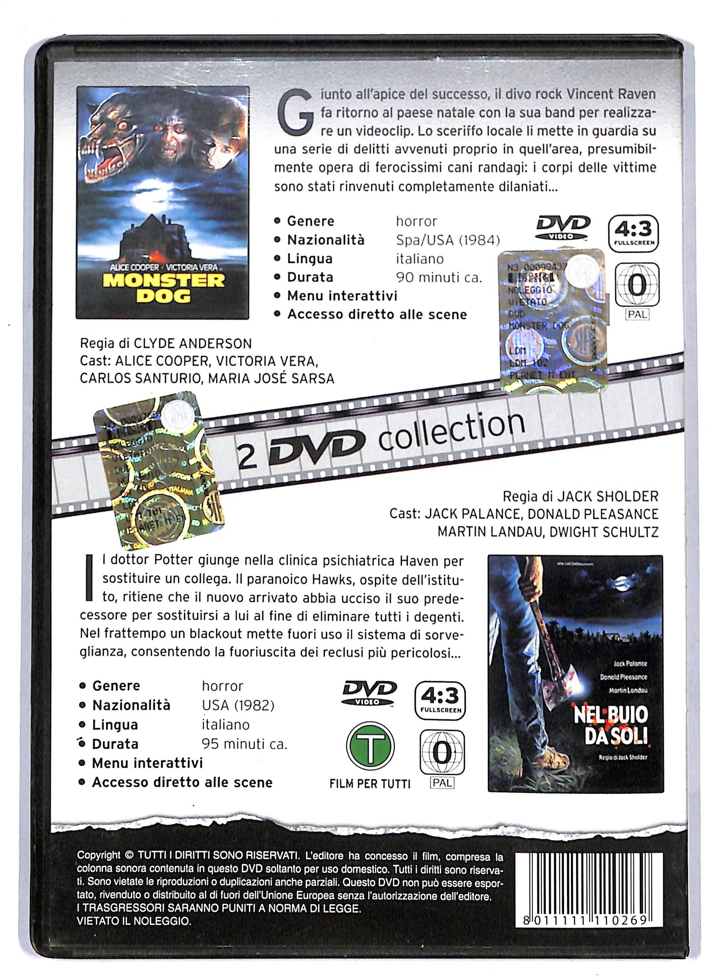 EBOND Monster dog Il signore dei cani - Nel buio da soli (2 dischi) DVD D807916