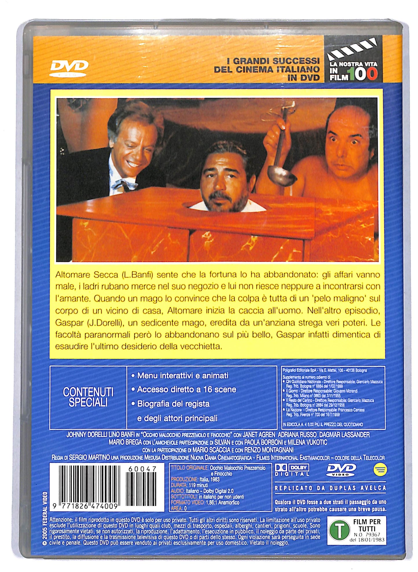 EBOND Occhio, Malocchio, Prezzemolo e Finocchio EDITORIALE DVD D807927