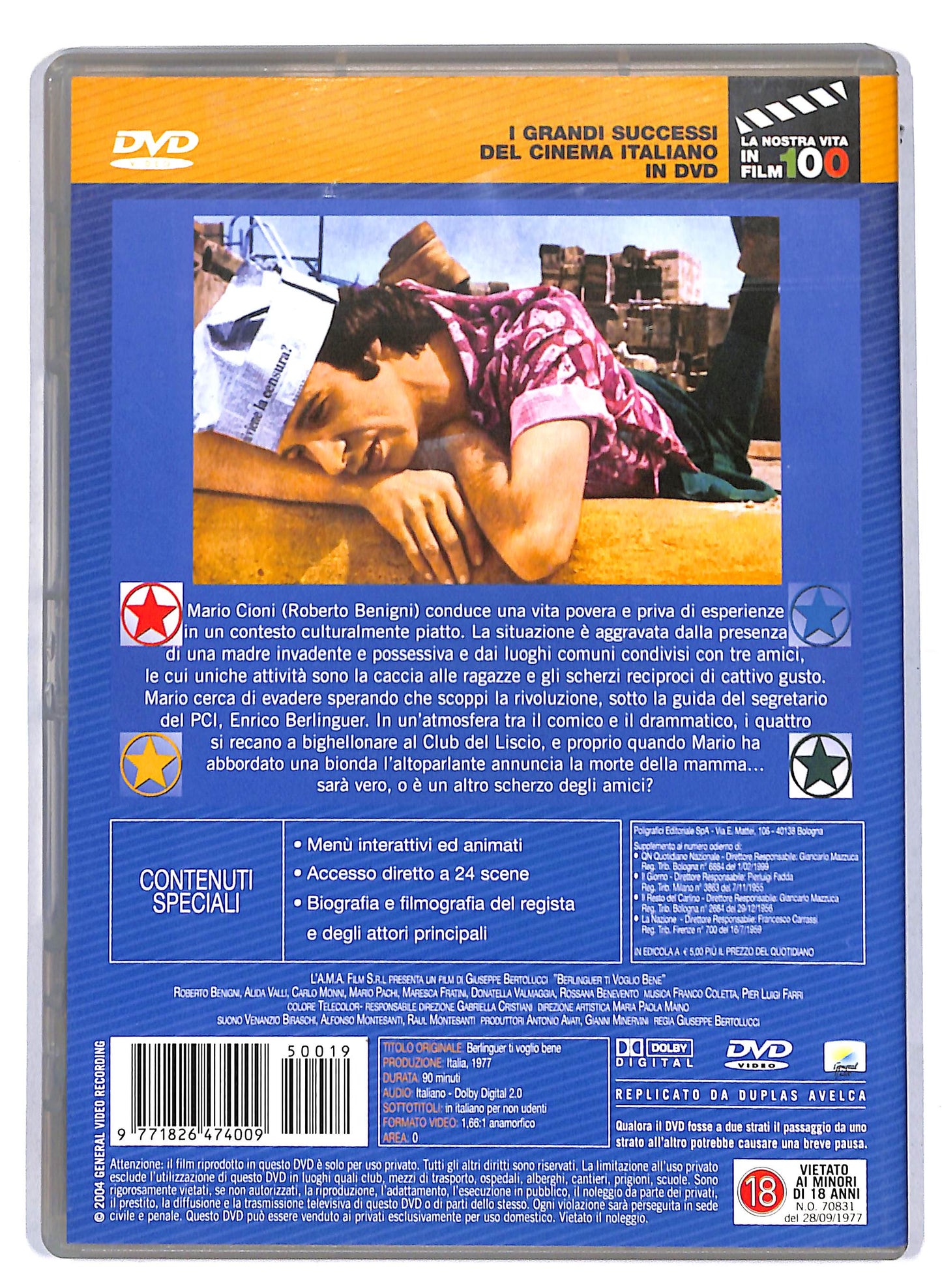 EBOND Berlinguer Ti Voglio Bene EDITORIALE DVD D808034