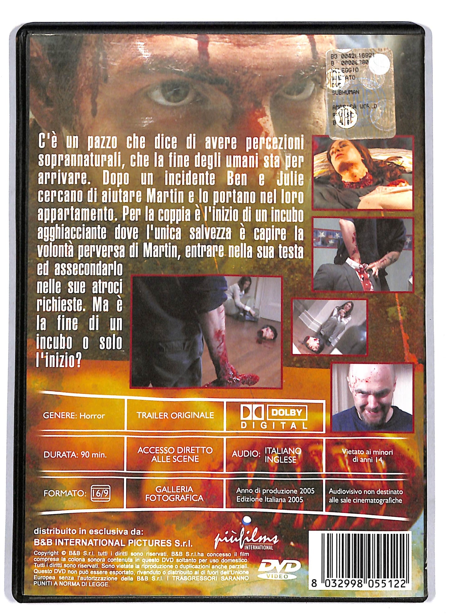 EBOND Subhuman - Disumano DVD D808106