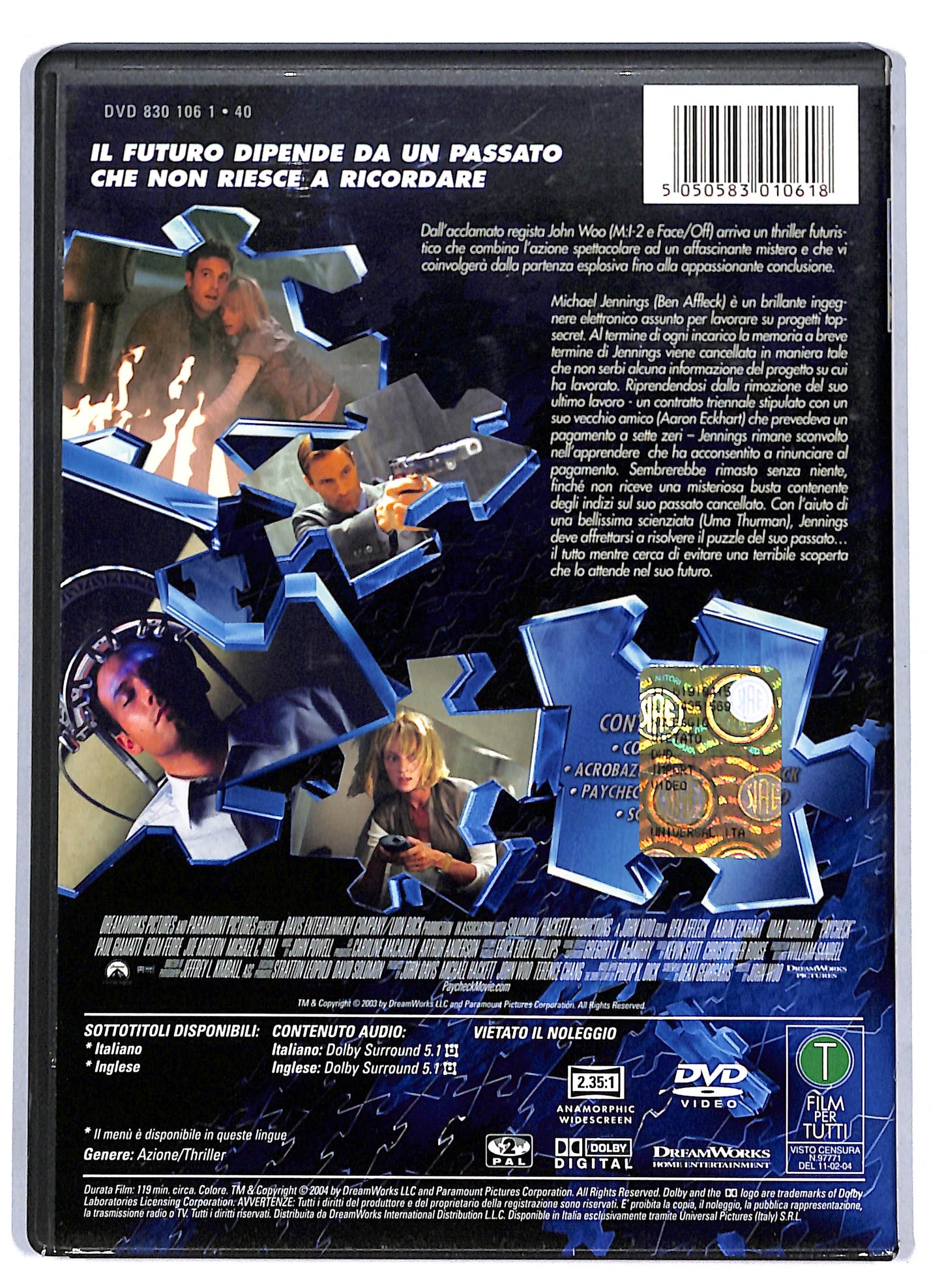 EBOND Paycheck DVD D808205