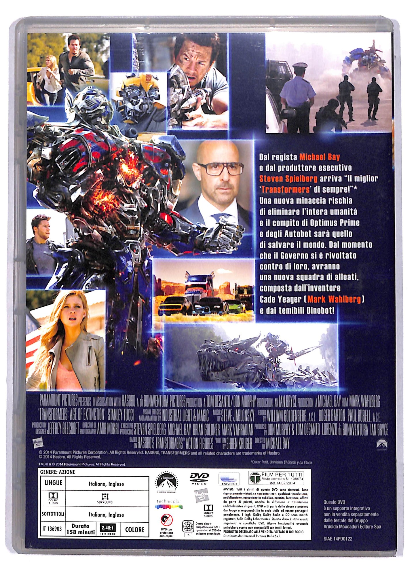EBOND Transformers 4 - L'era dell'estinzione EDITORIALE DVD D808537
