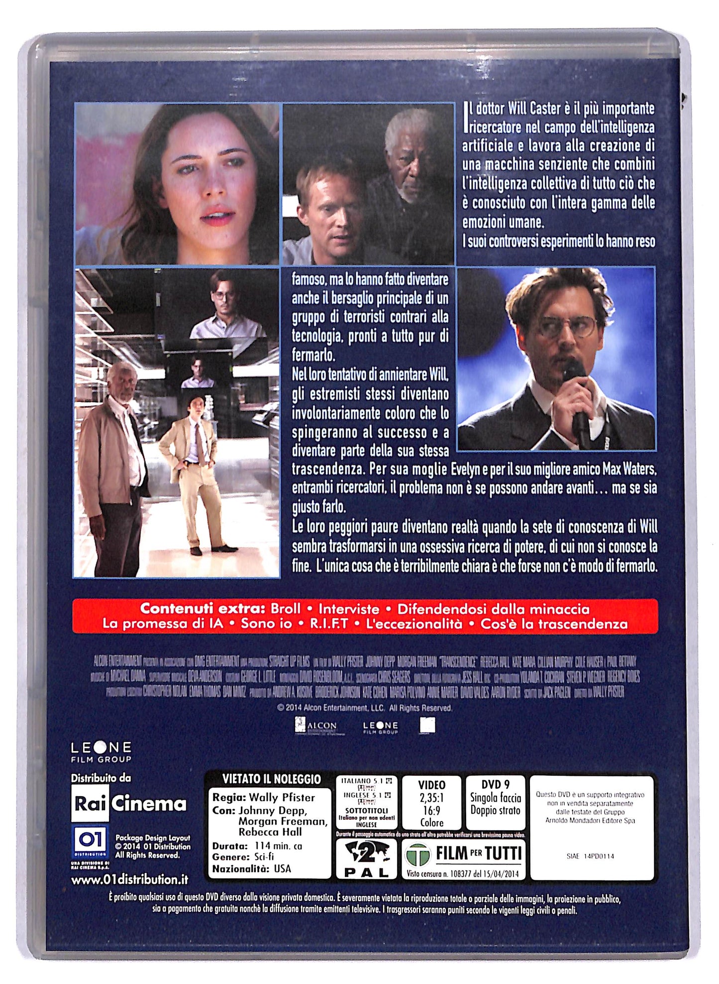 EBOND Transcendence EDITORIALE DVD D808621
