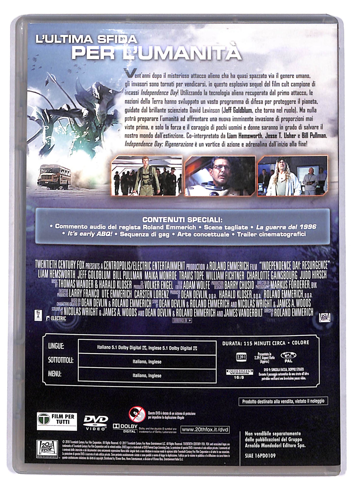 EBOND Independence Day - Rigenerazione EDITORIALE DVD D808660
