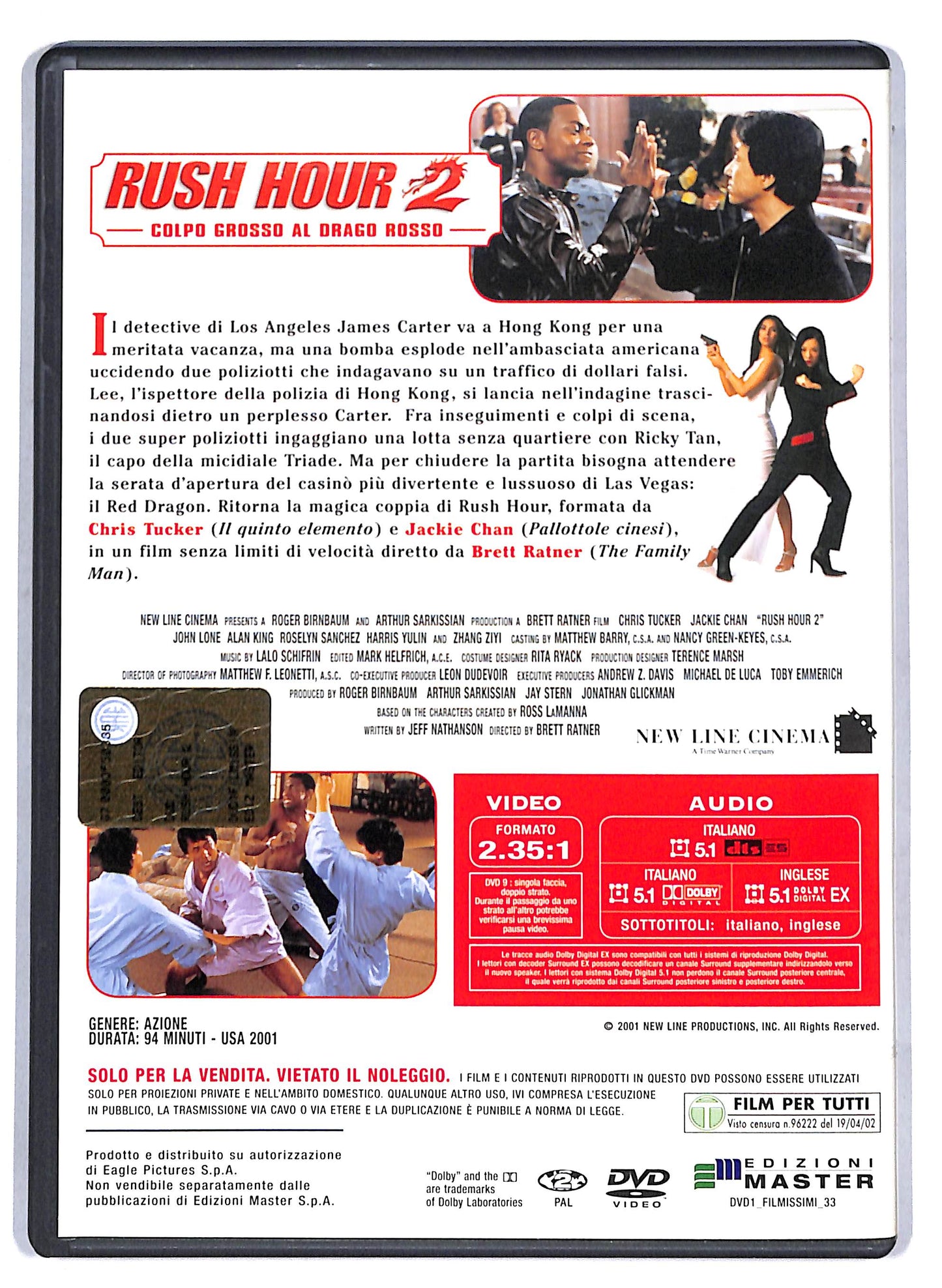 EBOND Colpo grosso al drago rosso - Rush Hour 2 EDITORIALE DVD D808723
