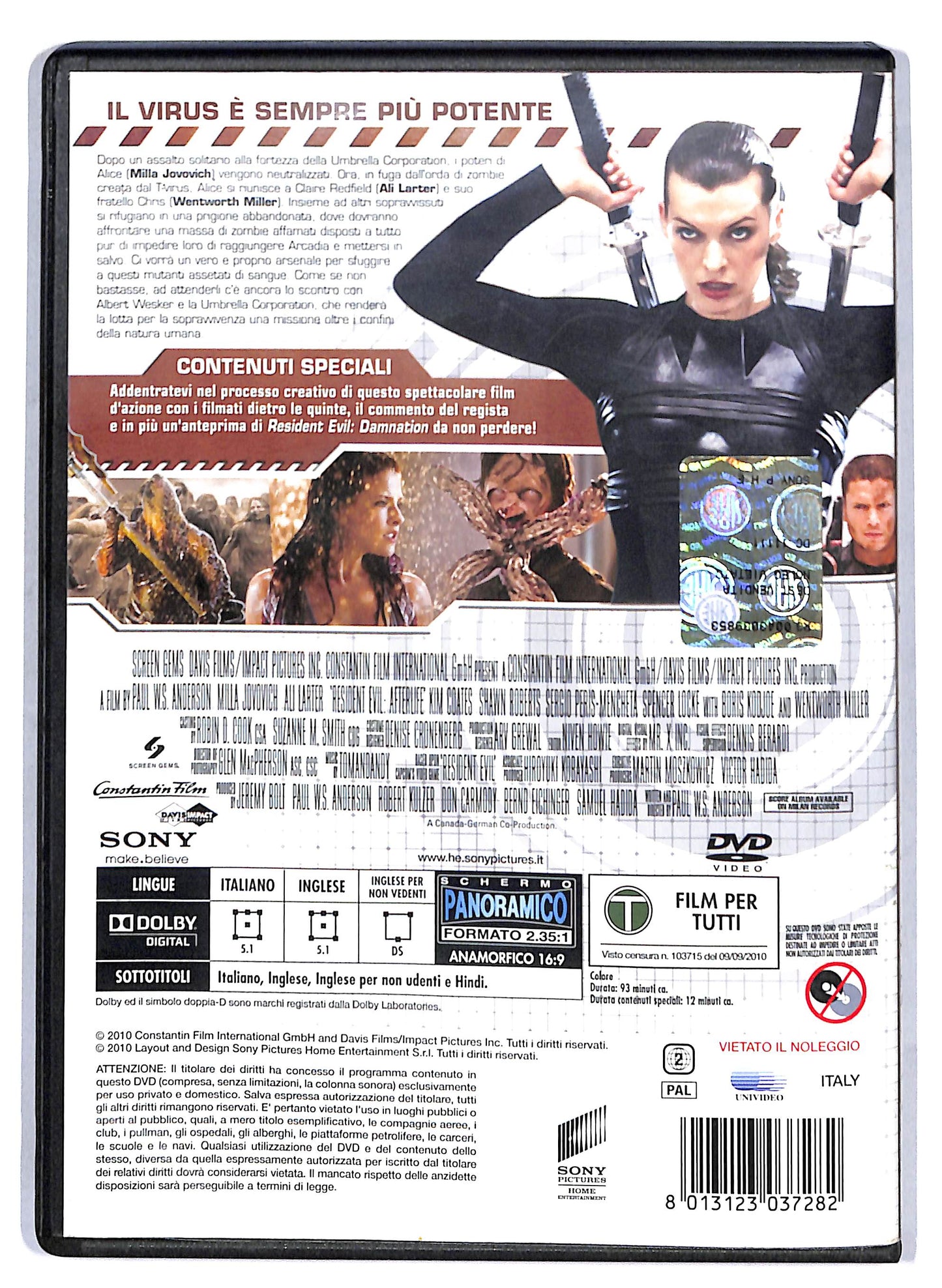 EBOND Resident Evil - Afterlife DVD D808807