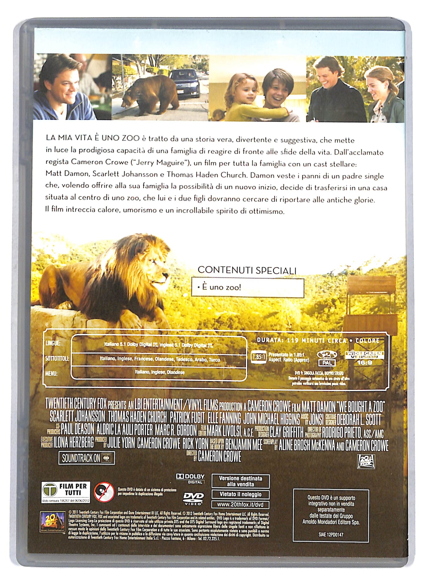 EBOND La mia vita e uno zoo EDITORIALE DVD D808846