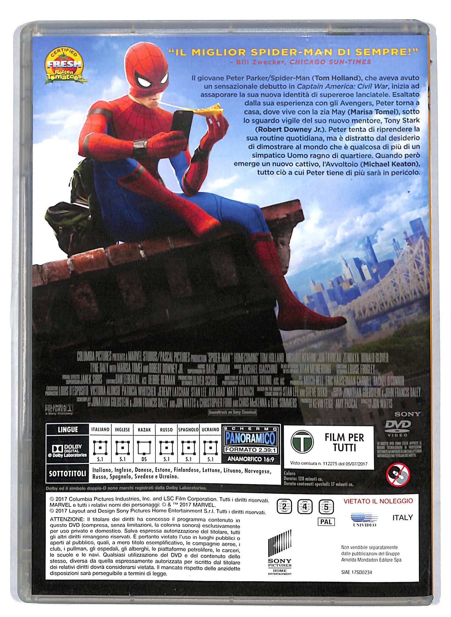 EBOND Spider - Man - Homecoming EDITORIALE DVD D808907