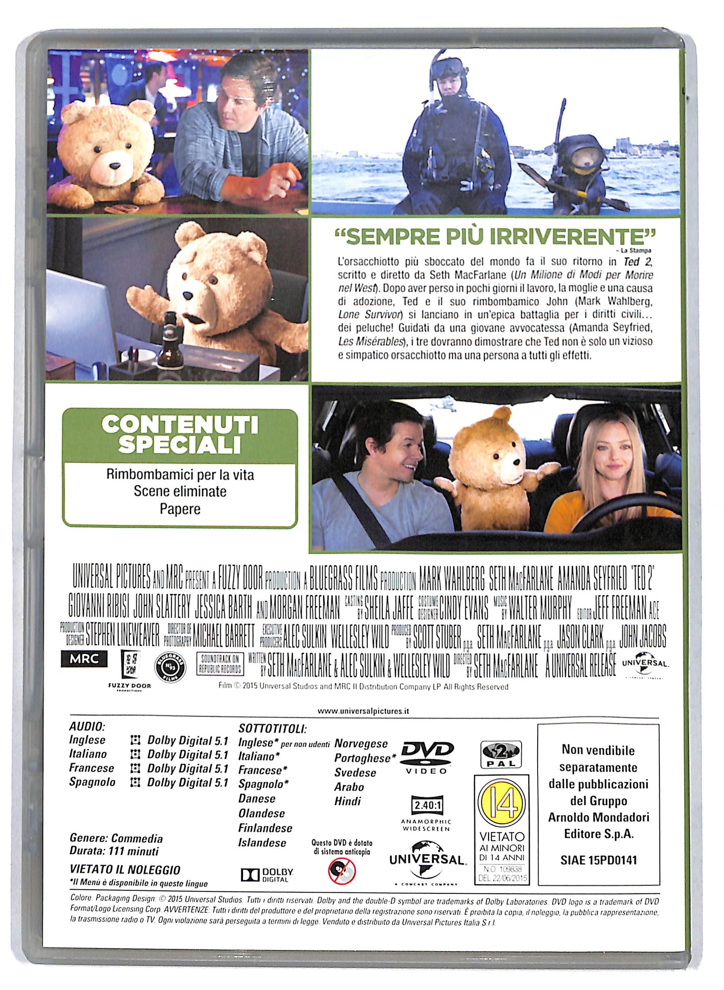 EBOND Ted 2 EDITORIALE DVD D808913