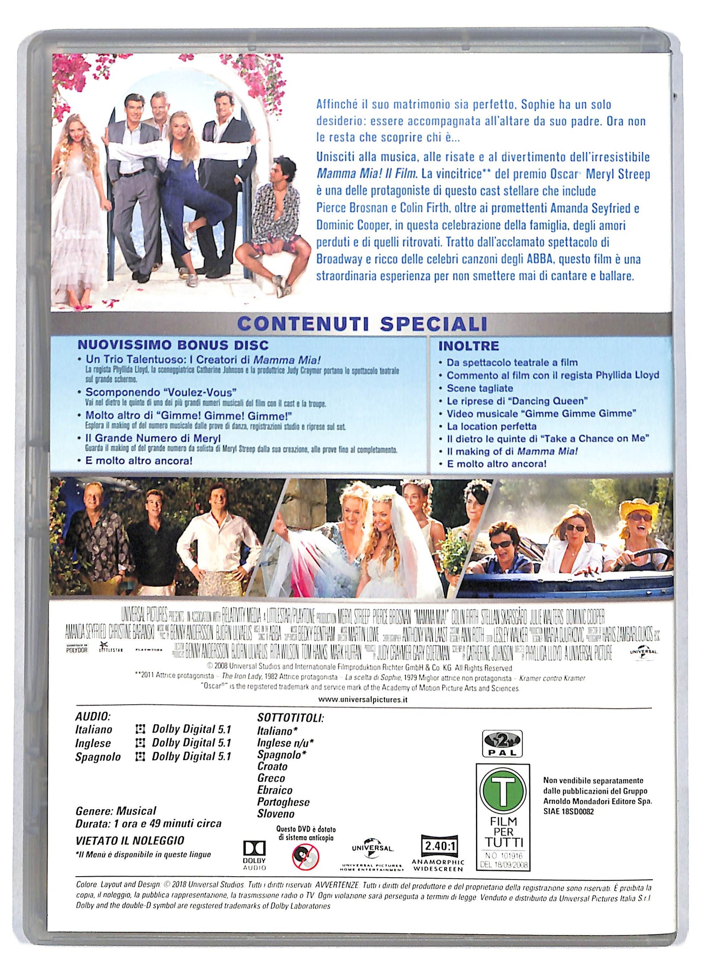 EBOND Mamma Mia! EDITORIALE DVD D808940
