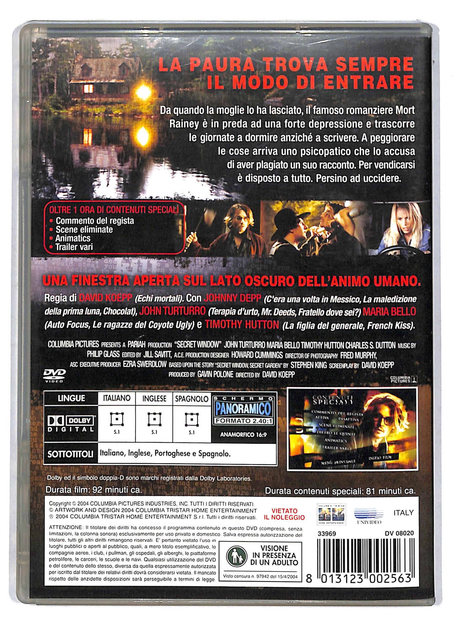 EBOND Secret window DVD D808956