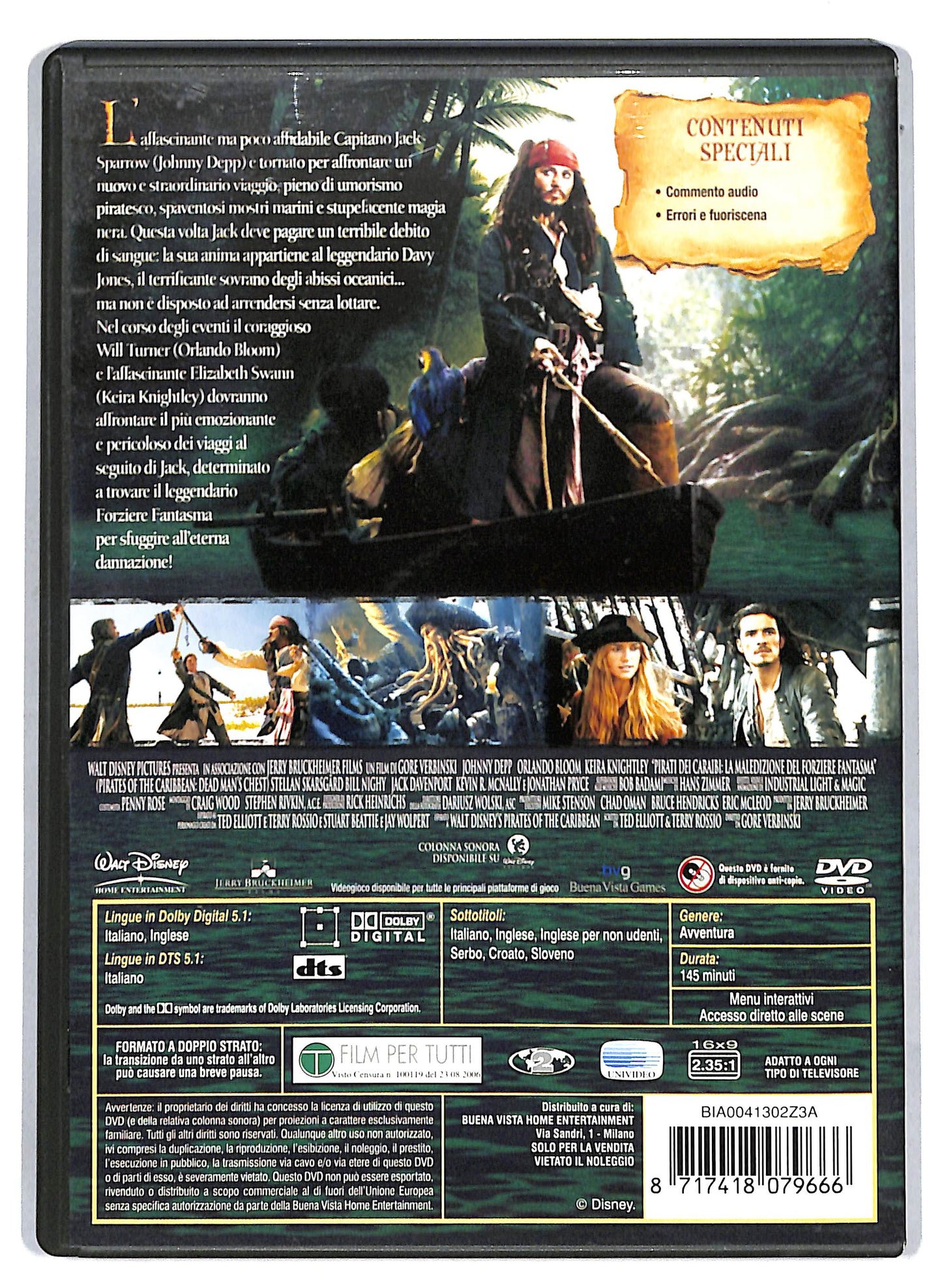 EBOND Pirati Dei Caraibi - La Maledizione Del Forziere Fantasma DVD D809001