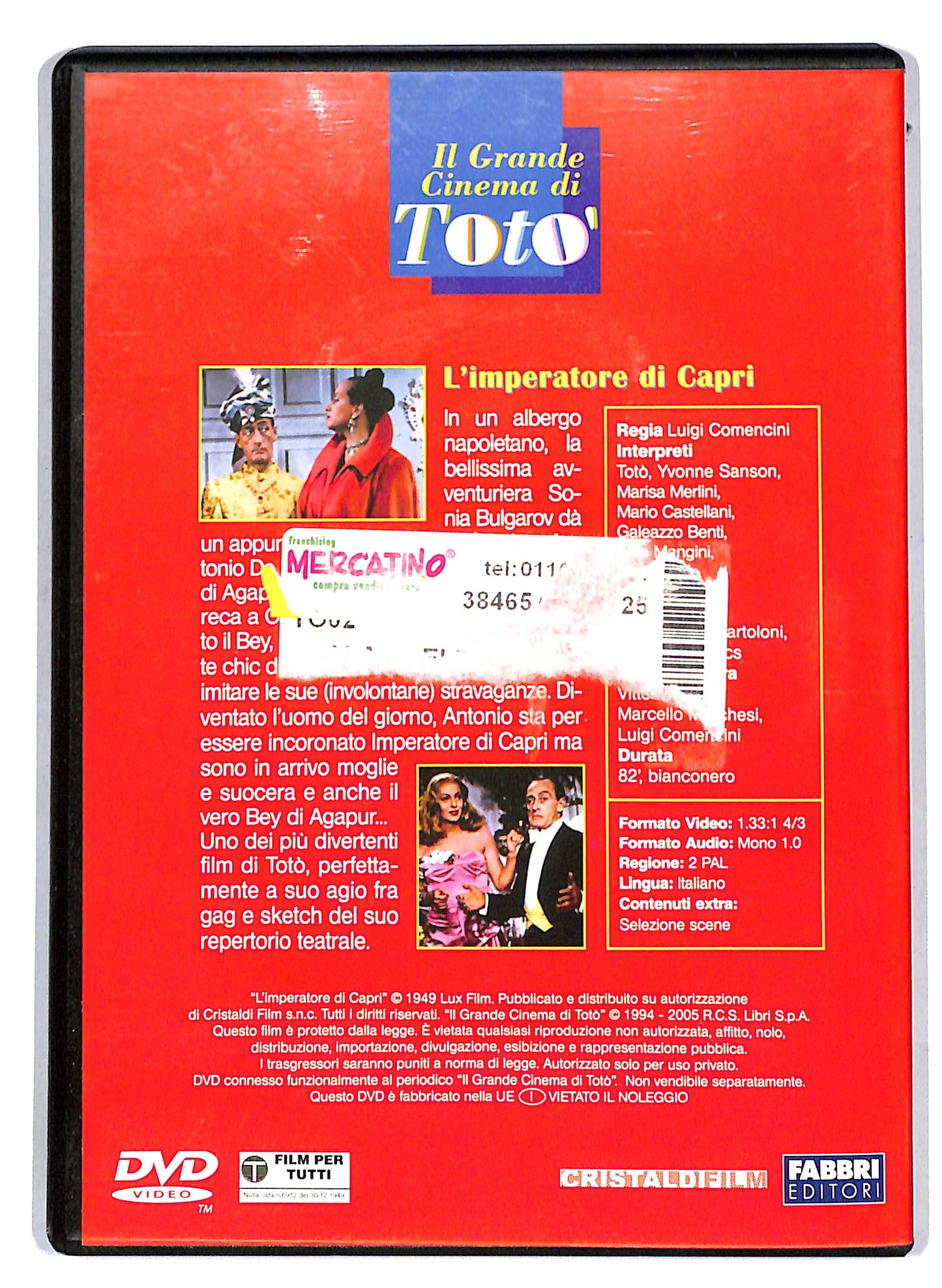 EBOND L'imperatore di Capri EDITORIALE DVD D809045