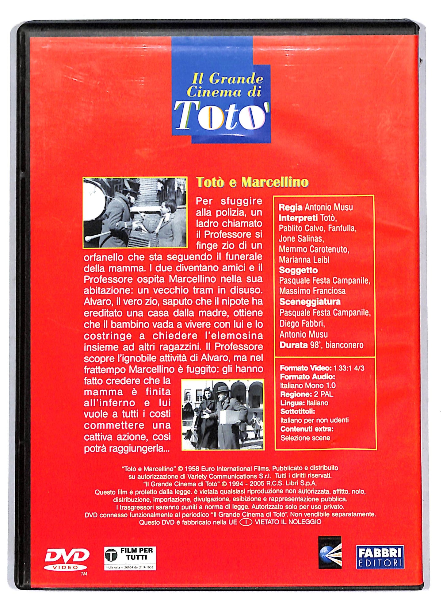 EBOND Toto e Marcellino EDITORIALE DVD D809046