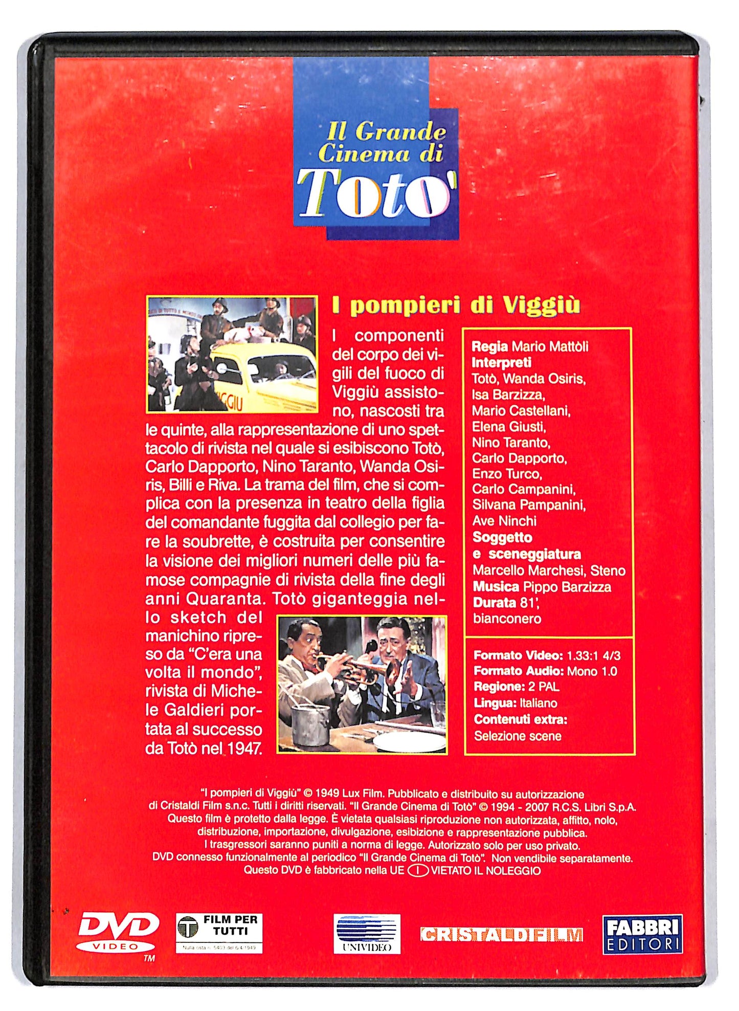 EBOND I pompieri di Viggiu EDITORIALE DVD D809051