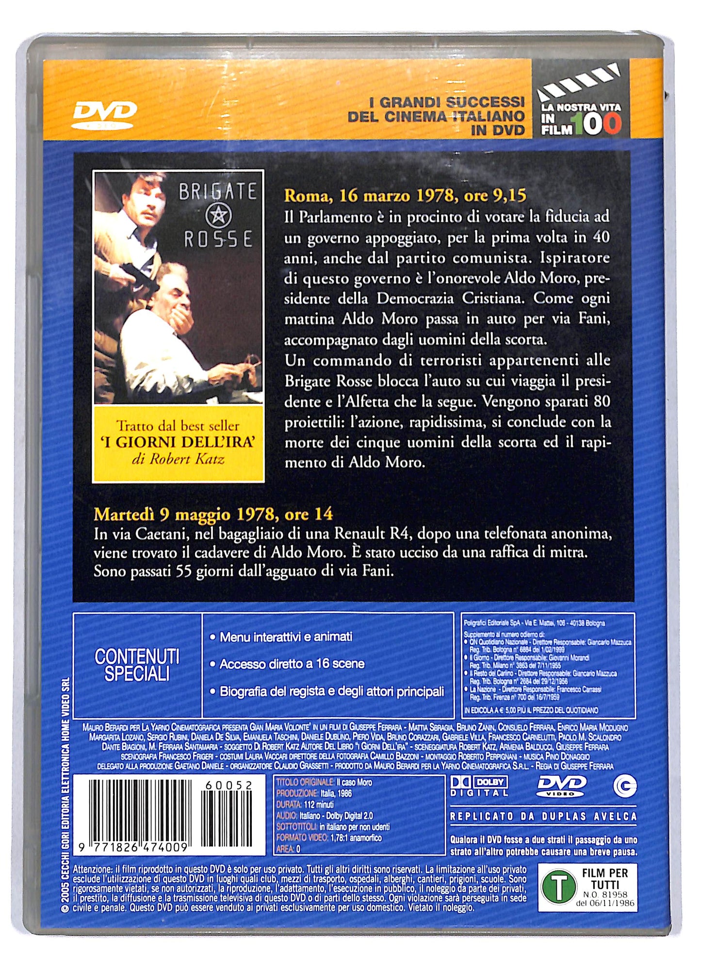 EBOND Il Caso Moro EDITORIALE DVD D809109