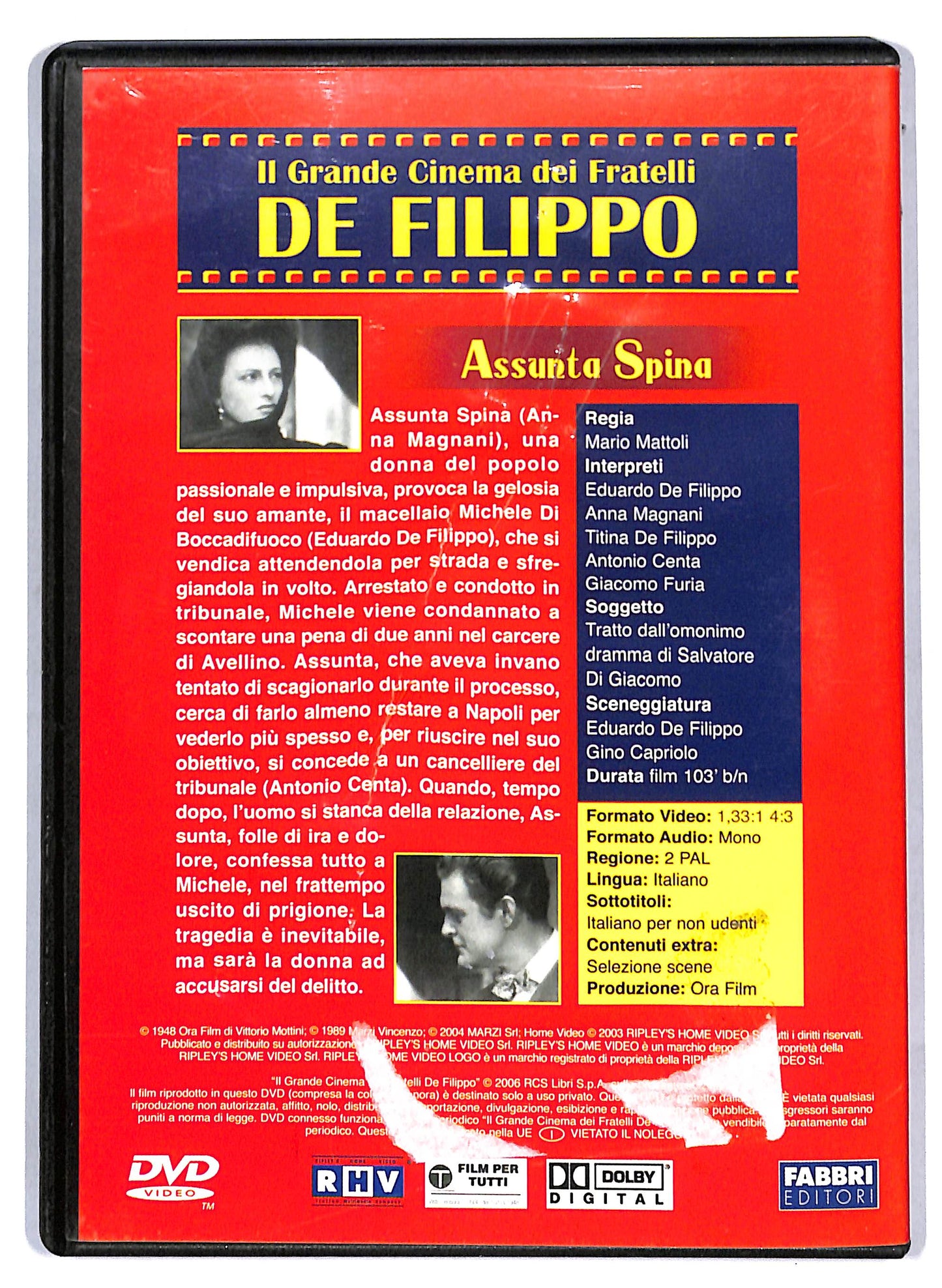 EBOND Assunta Spina EDITORIALE DVD D809115
