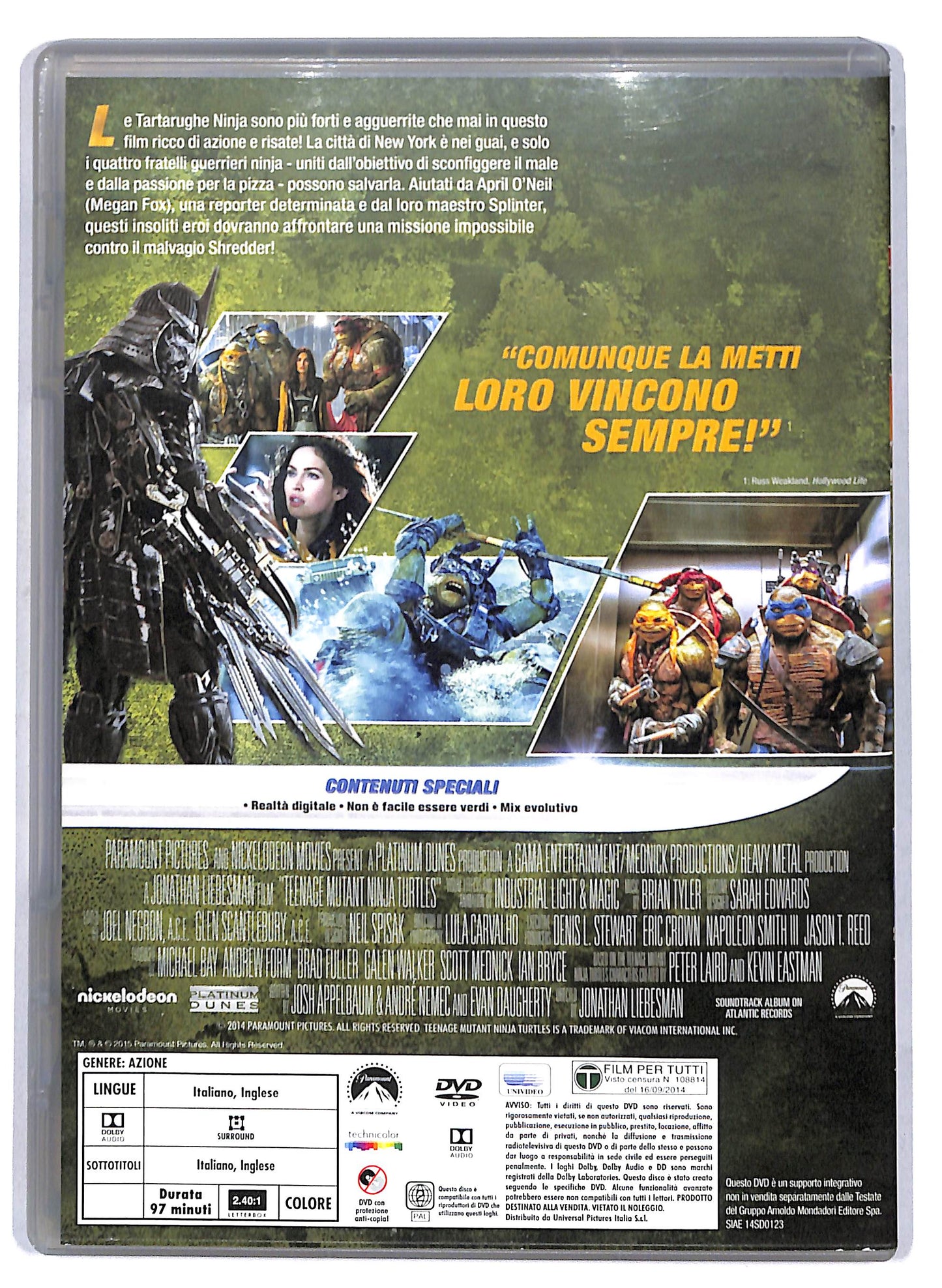 EBOND Tartarughe Ninja EDITORIALE DVD D809157