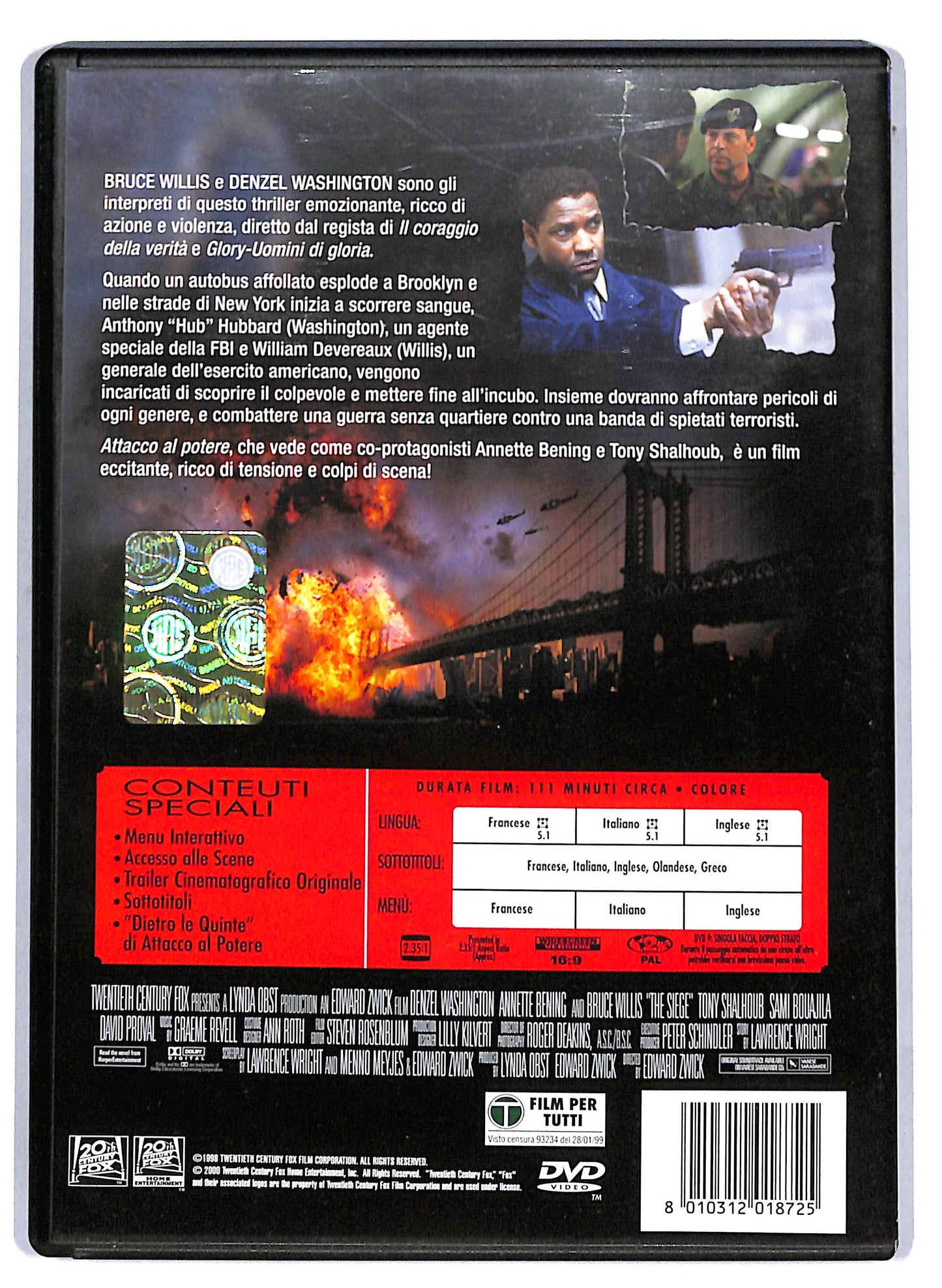 EBOND Attacco Al Potere DVD D809221
