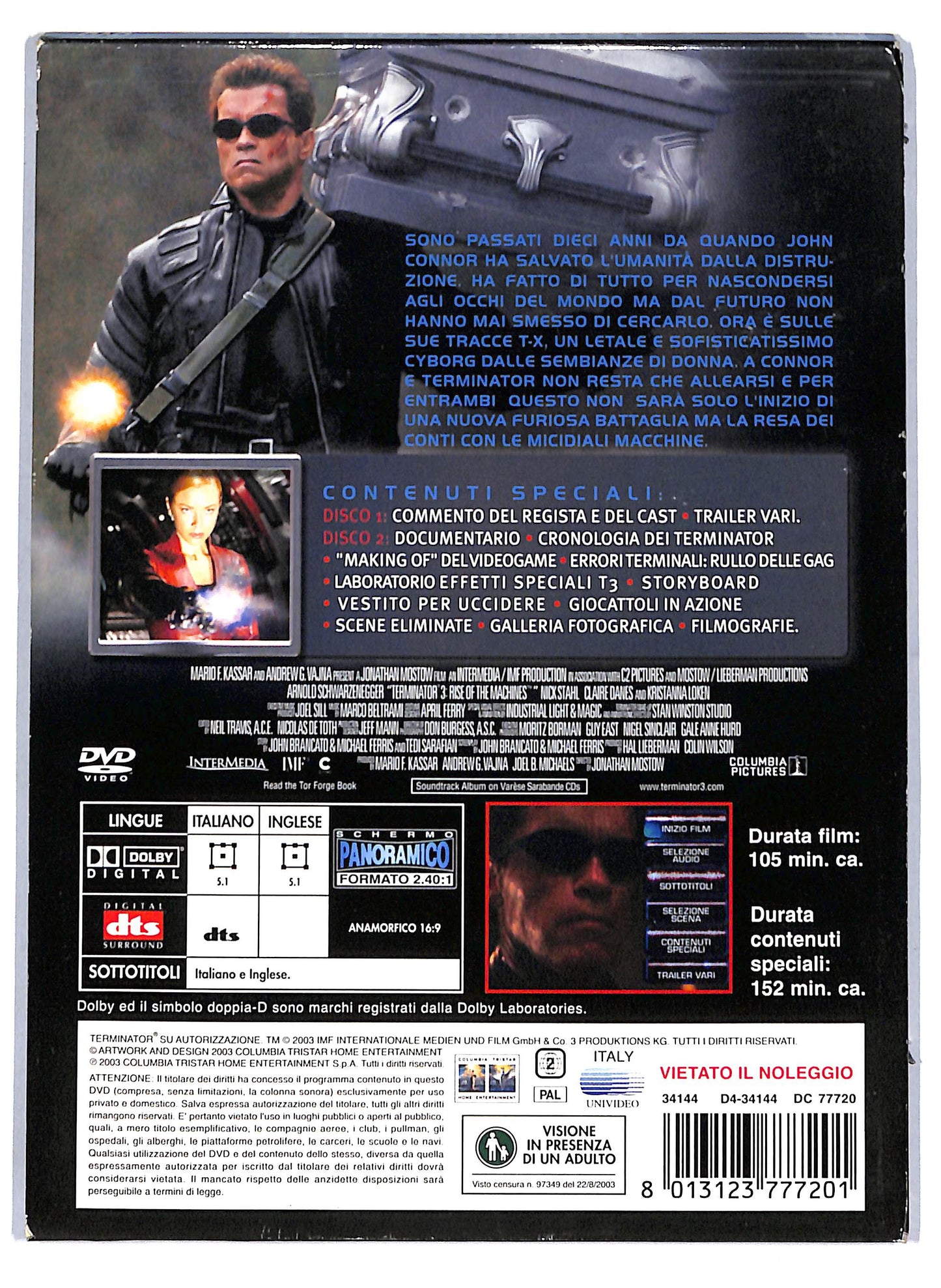 EBOND Terminator 3 - Le macchine ribelli DVD D809264