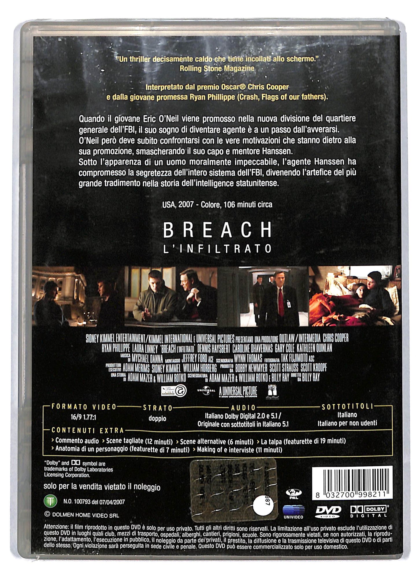 EBOND Breach - L'infiltrato DVD D809413