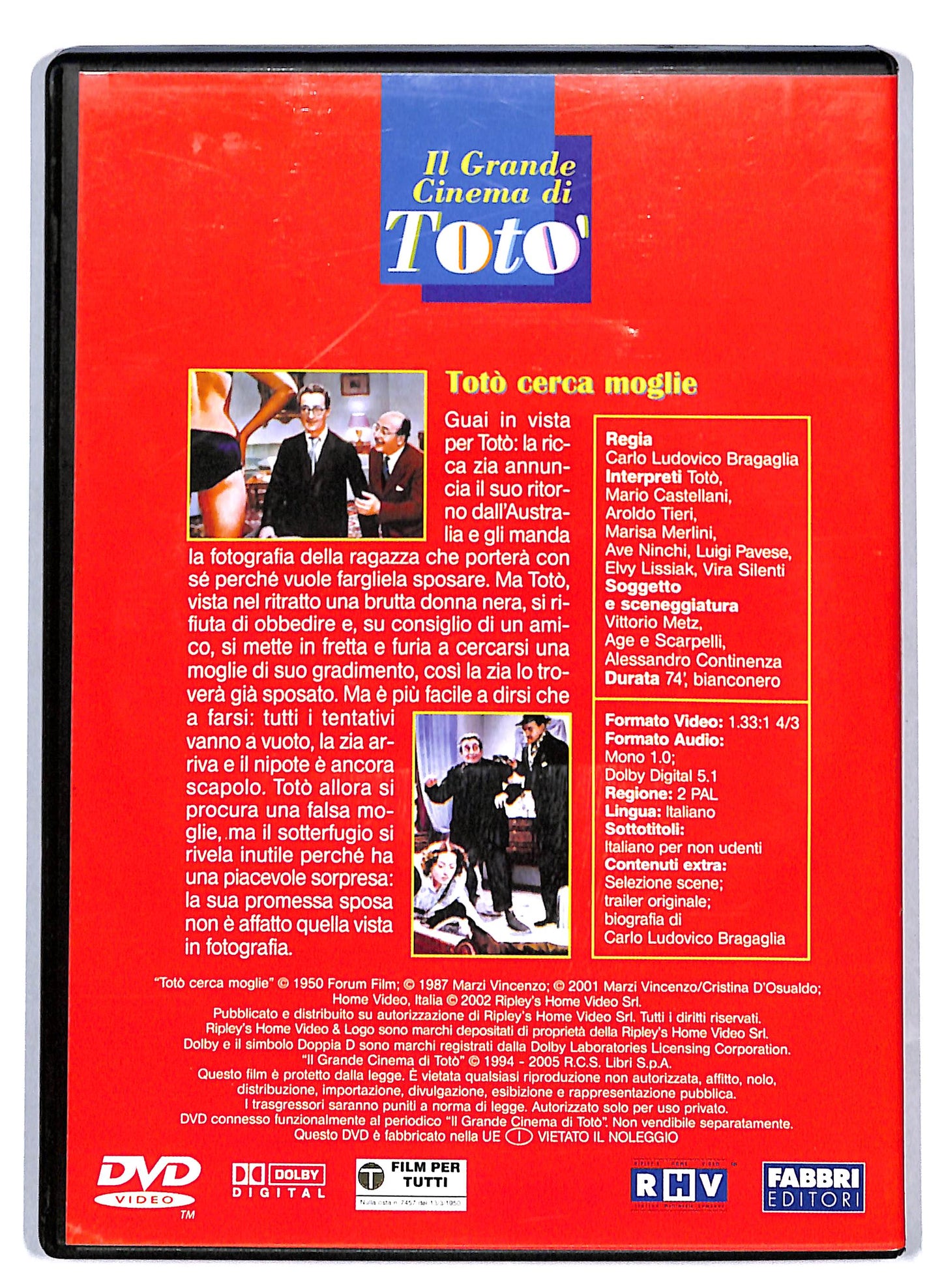 EBOND Toto cerca moglie EDITORIALE DVD D809510