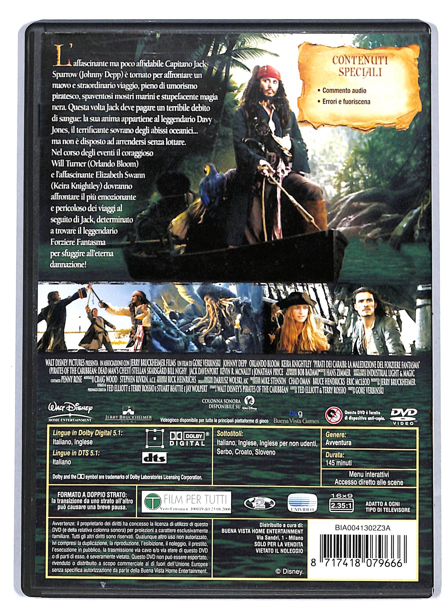 EBOND Pirati Dei Caraibi - La Maledizione Del Forziere Fantasma DVD D809544