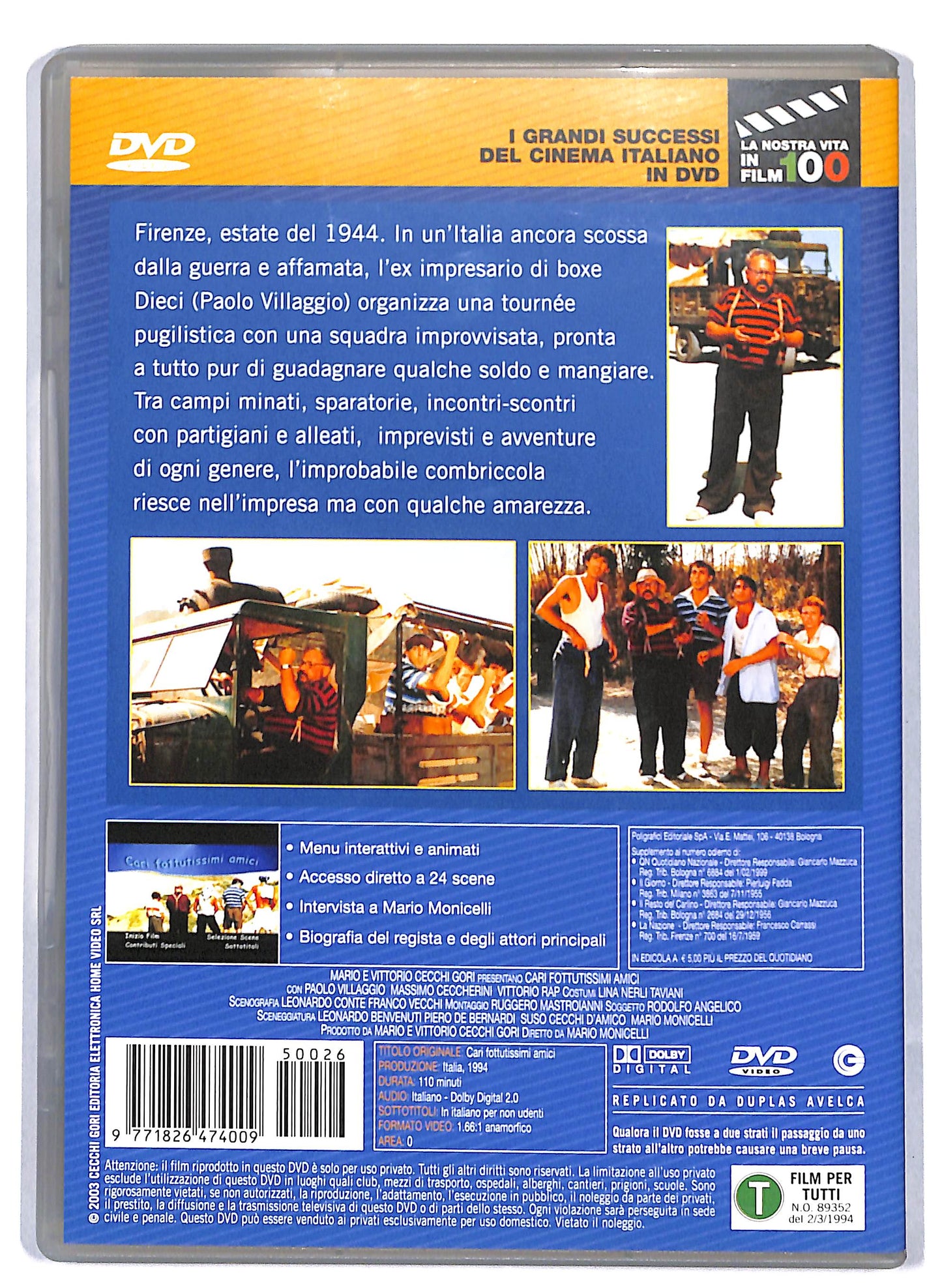 EBOND Cari fottutissimi amici EDITORIALE DVD D809658