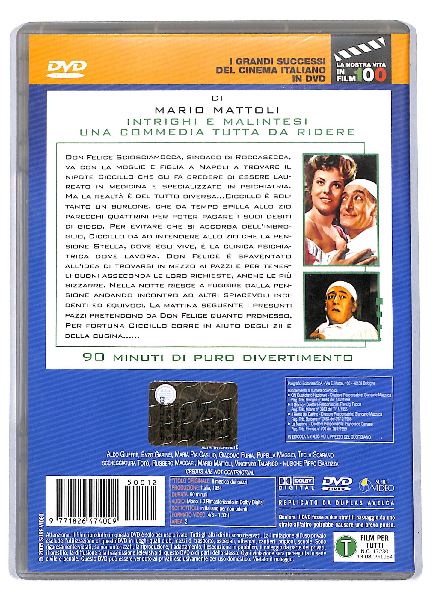 EBOND Il medico dei pazzi EDITORIALE DVD D809701