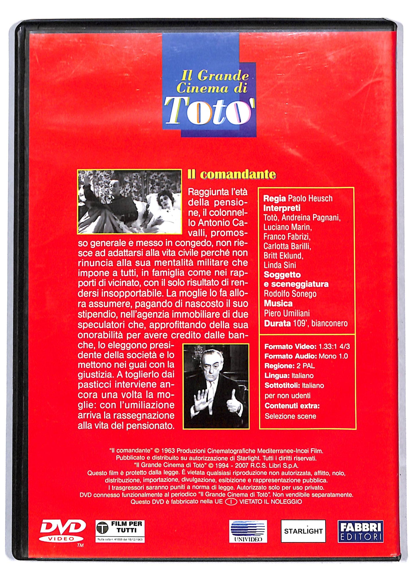EBOND Il comandante EDITORIALE DVD D809706