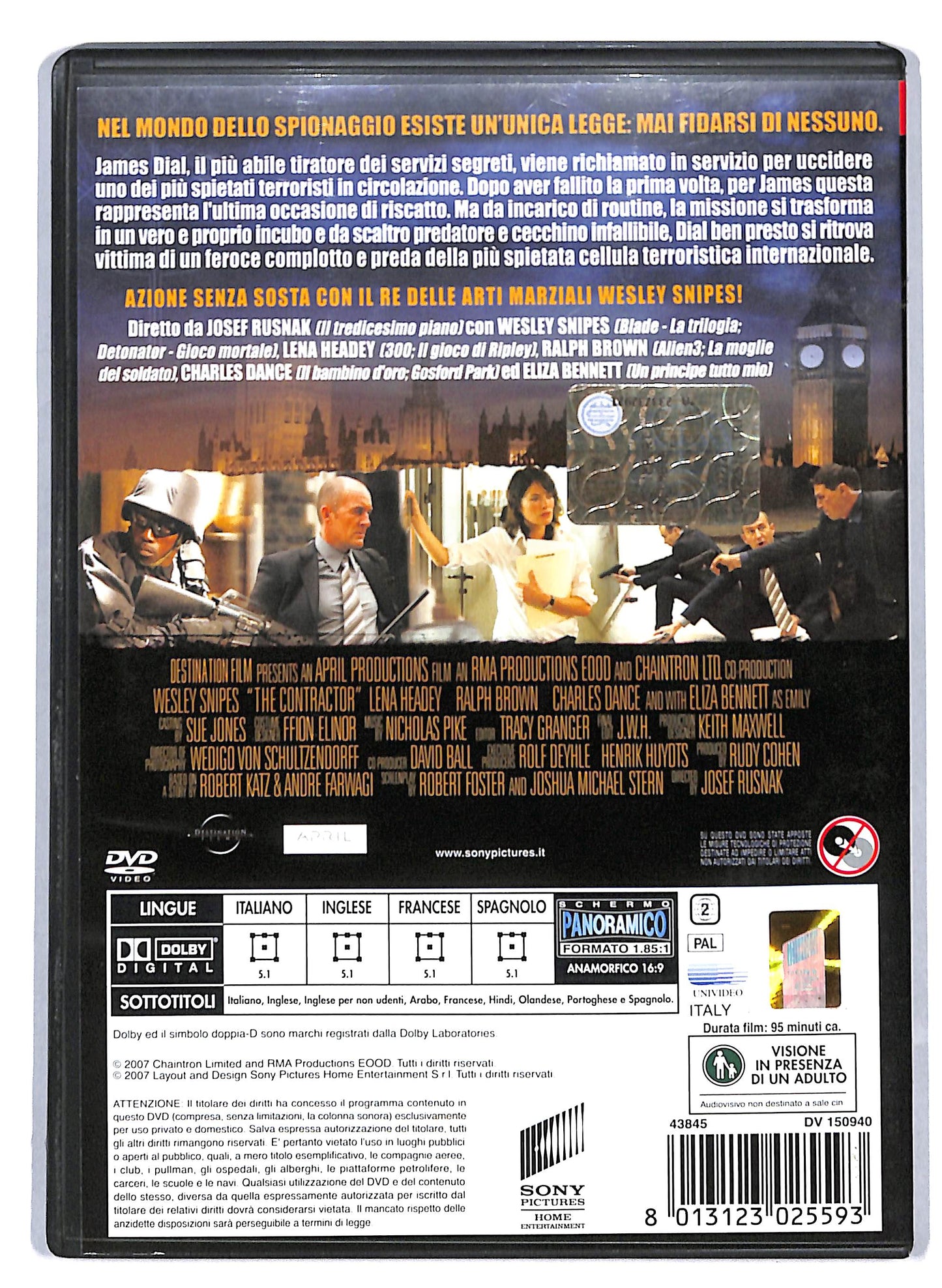 EBOND The Contractor Rischio supremo NOLEGGIO DVD D809722