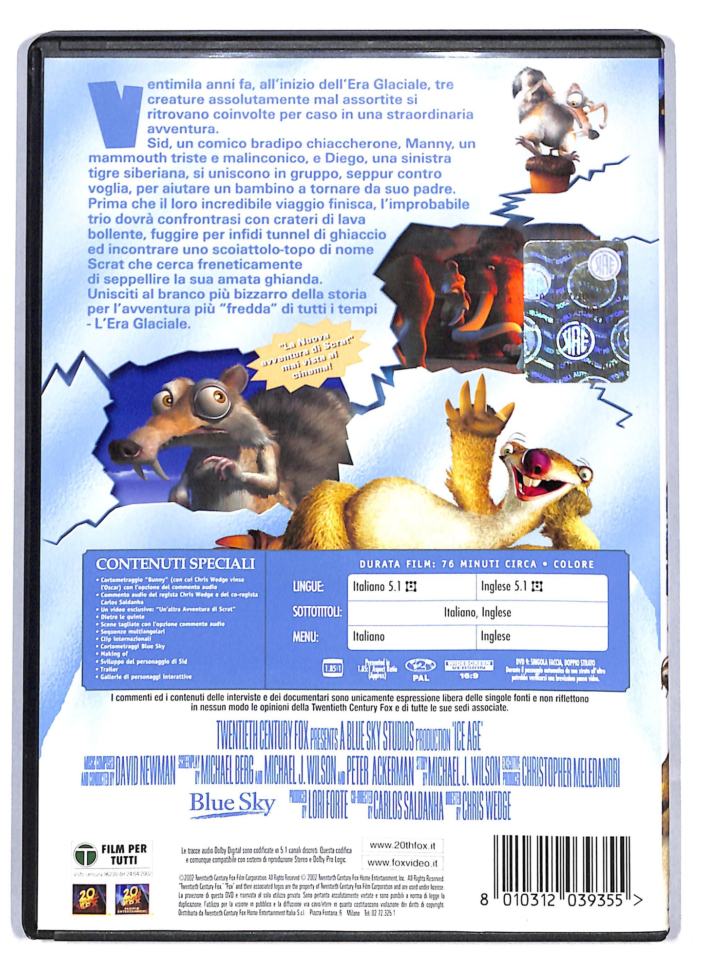 EBOND L'era glaciale DVD D809726
