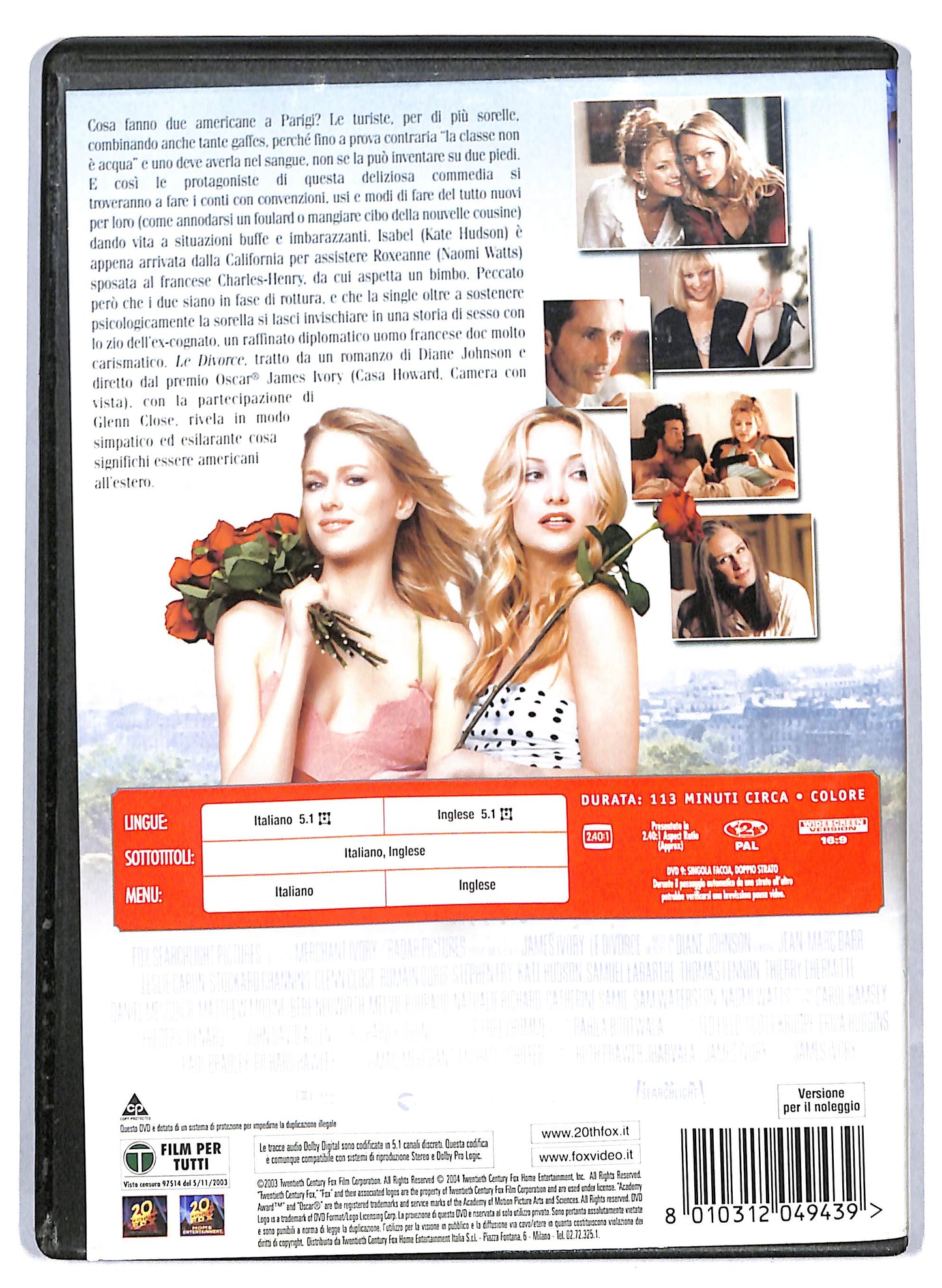 EBOND Le divorce NOLEGGIO DVD D809734