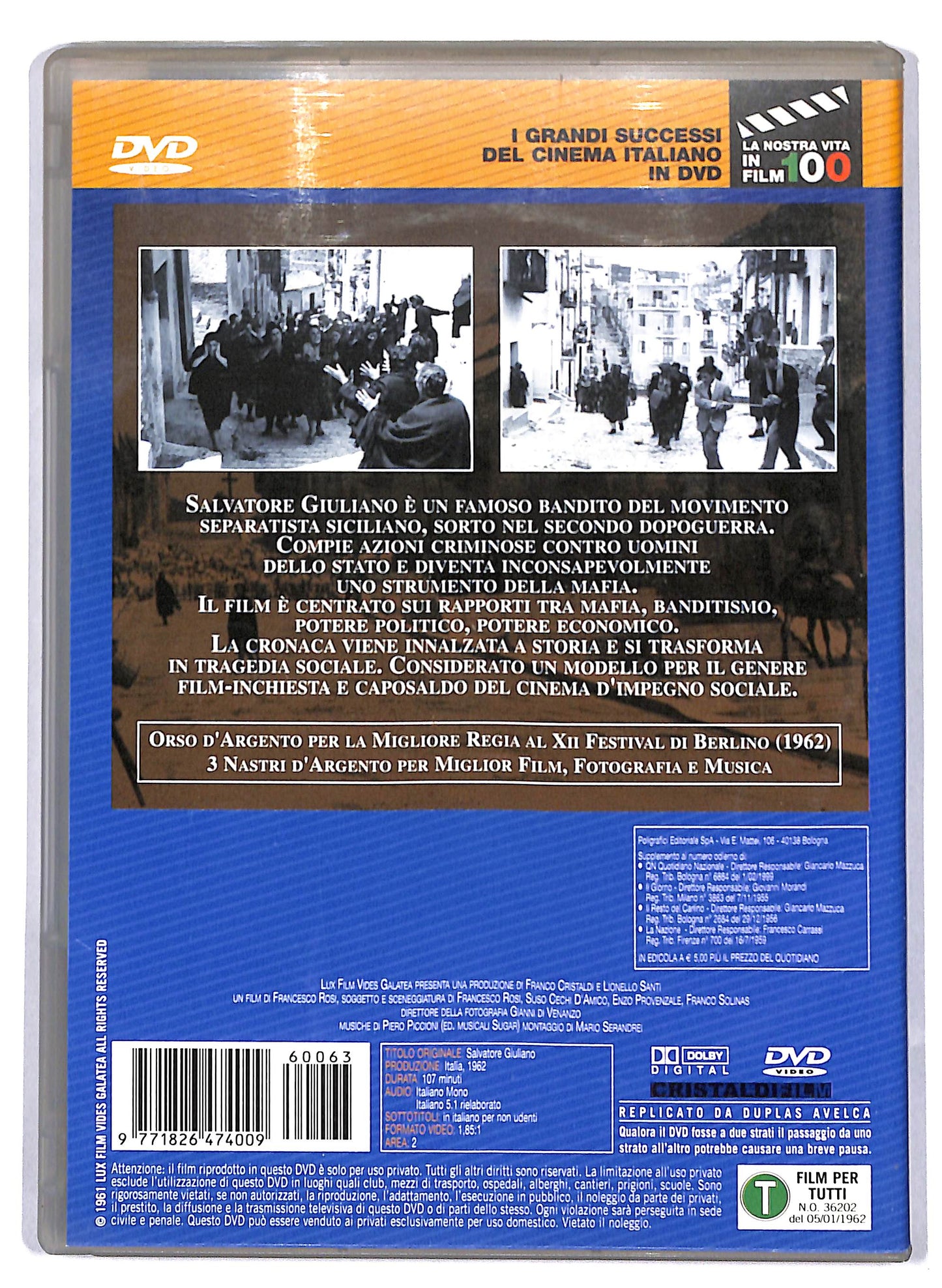 EBOND Salvatore Giuliano EDITORIALE DVD D809808