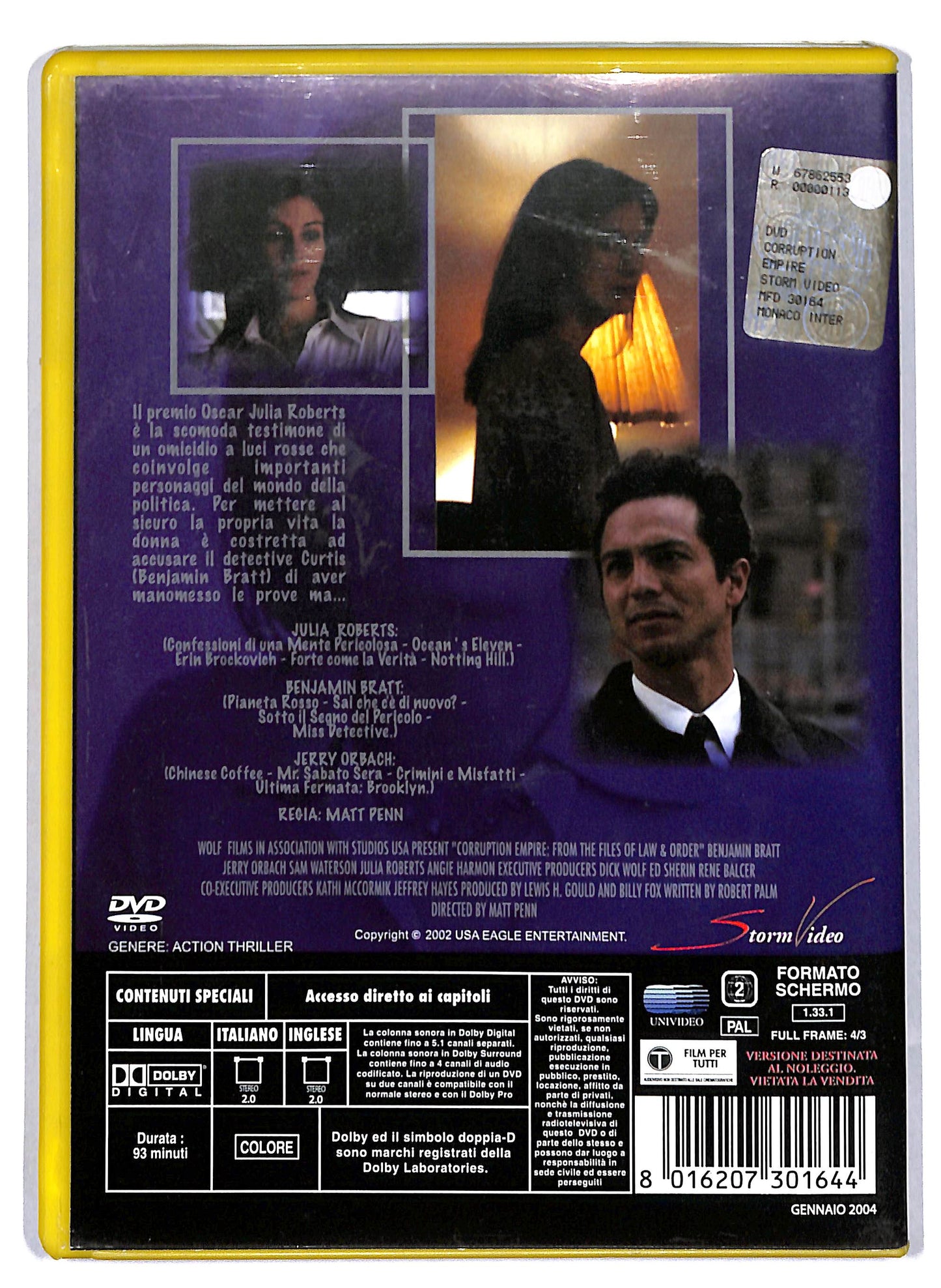 EBOND Corruption Empire - Nella morsa del potere NOLEGGIO DVD D809844