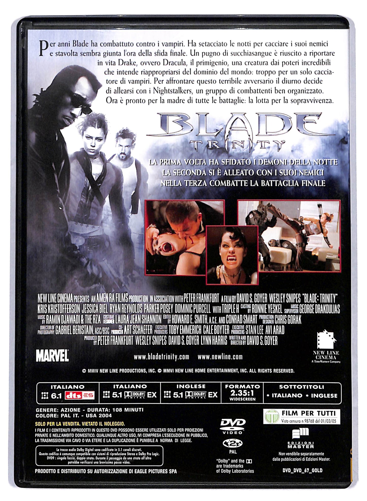 EBOND Blade Trinity EDITORIALE DVD D810006