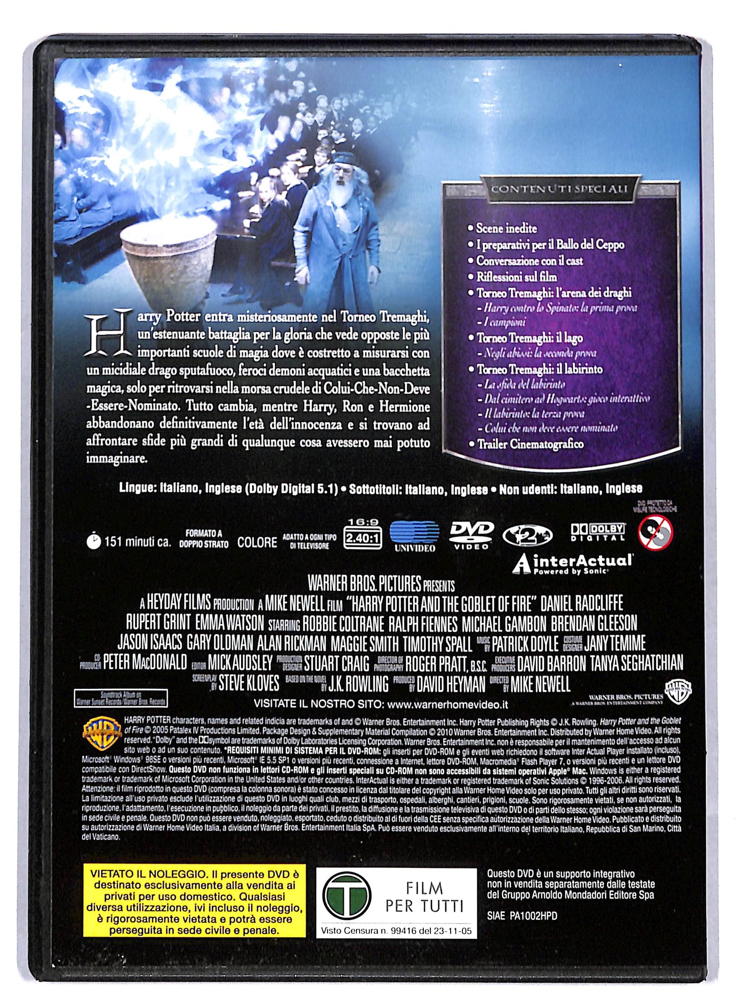 EBOND Harry Potter e il calice di fuoco Edizione Speciale 2 dischi DVD D810028