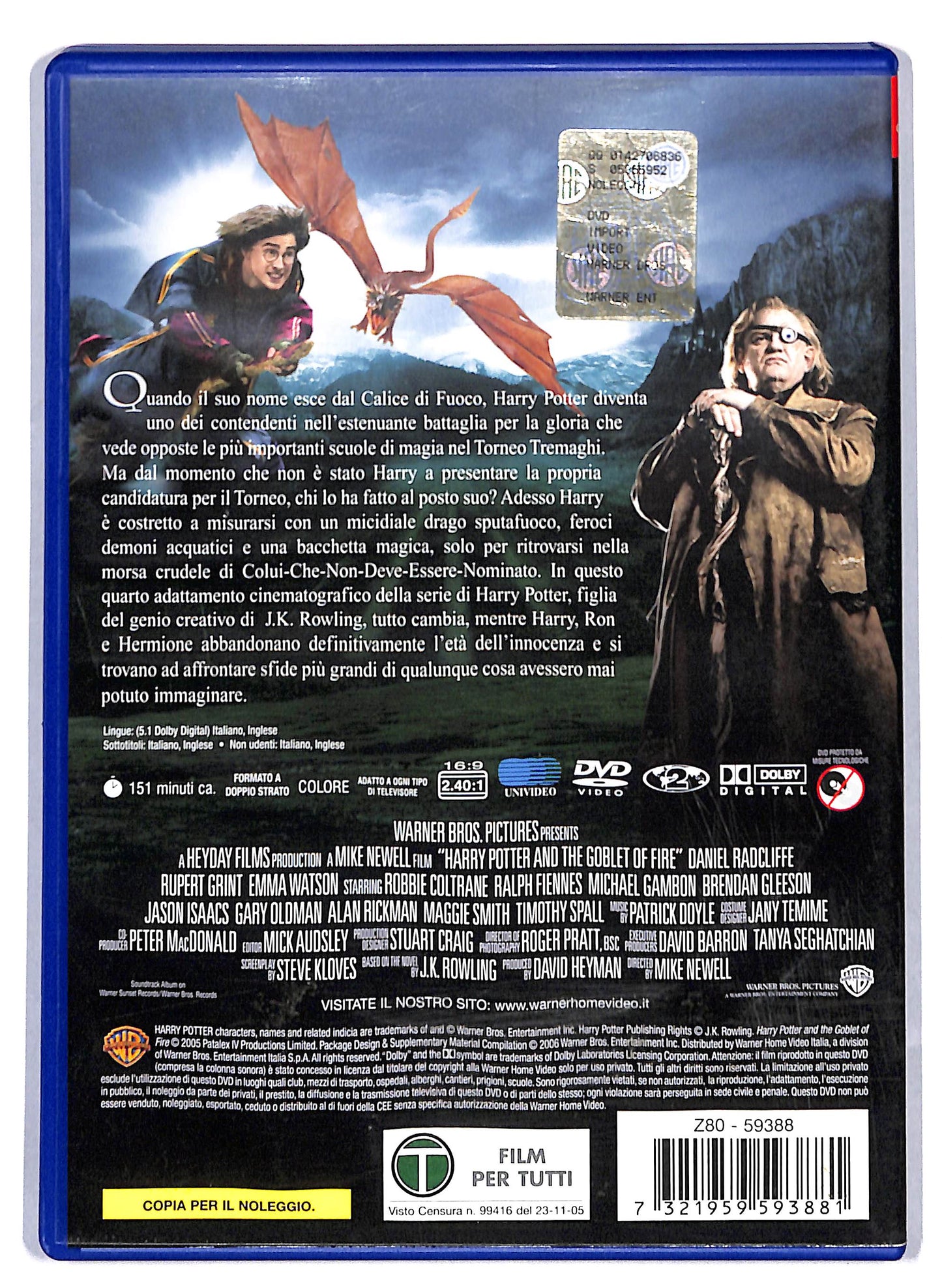 EBOND Harry Potter e il calice di fuoco NOLEGGIO DVD D810111