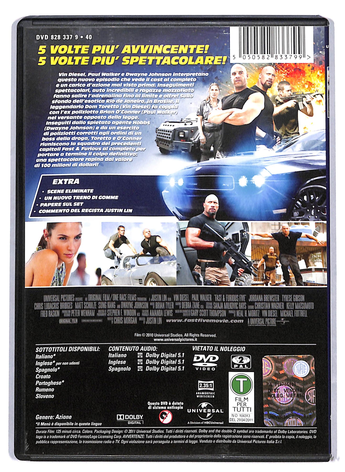 EBOND Fast & Furious 5 DVD D810145