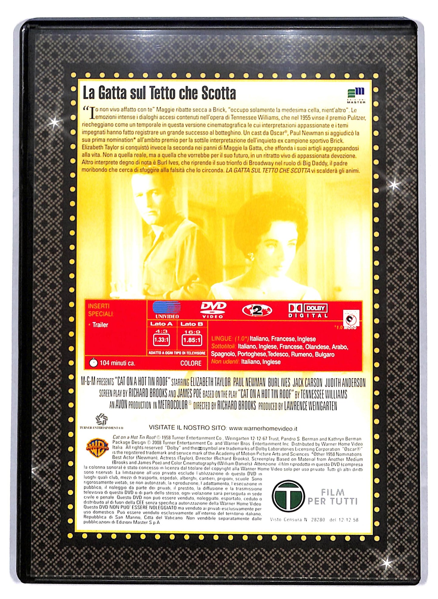 EBOND La gatta sul tetto che scotta EDITORIALE DVD D810154