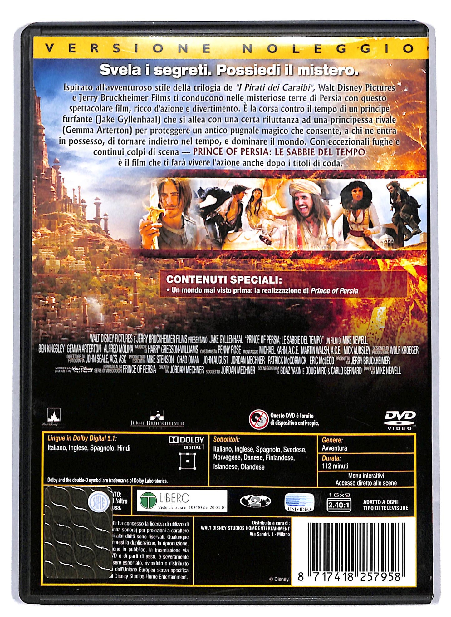 EBOND Prince of Persia Le sabbie del tempo NOLEGGIO DVD D810212