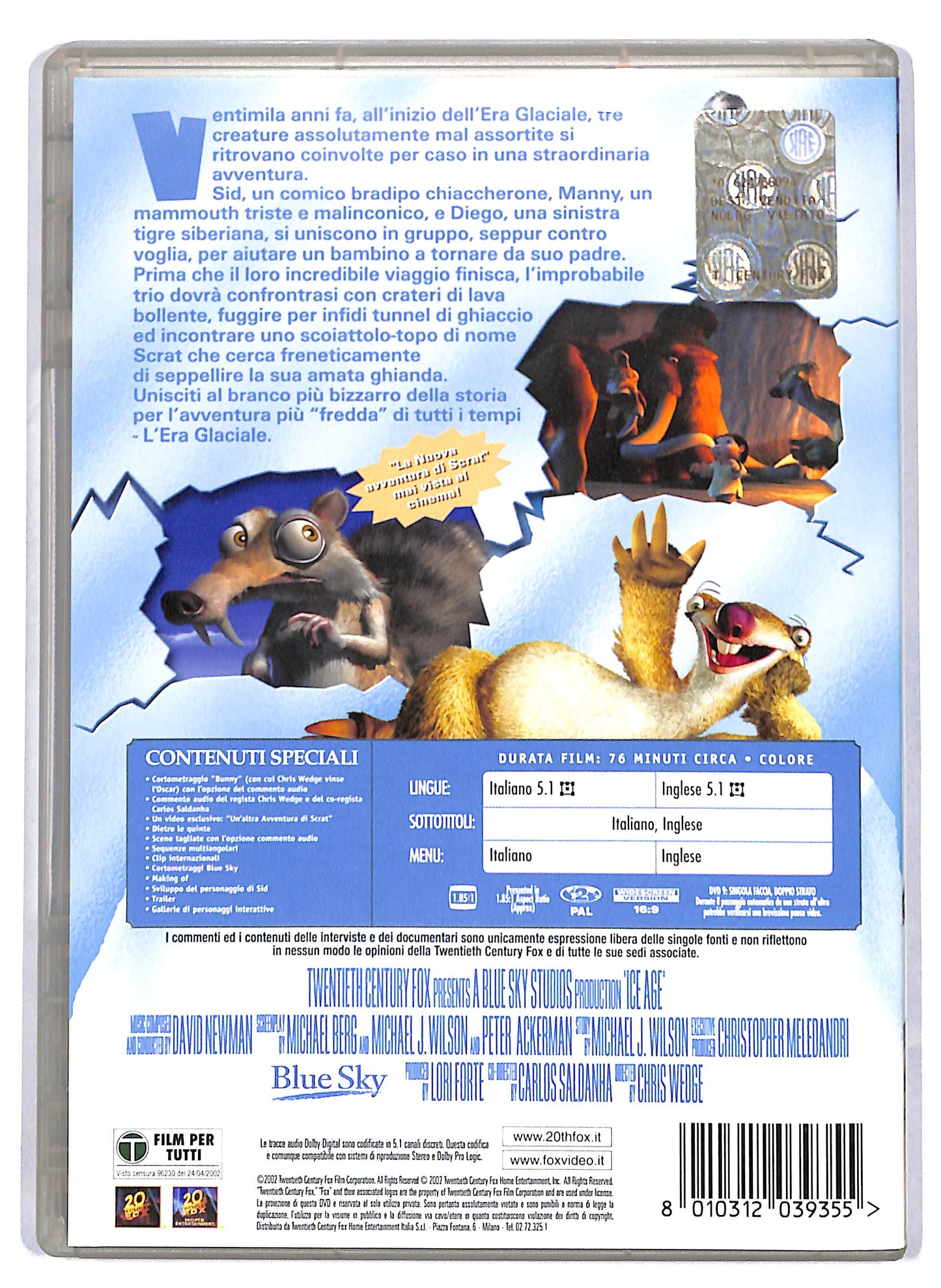 EBOND L'era glaciale DVD D810215