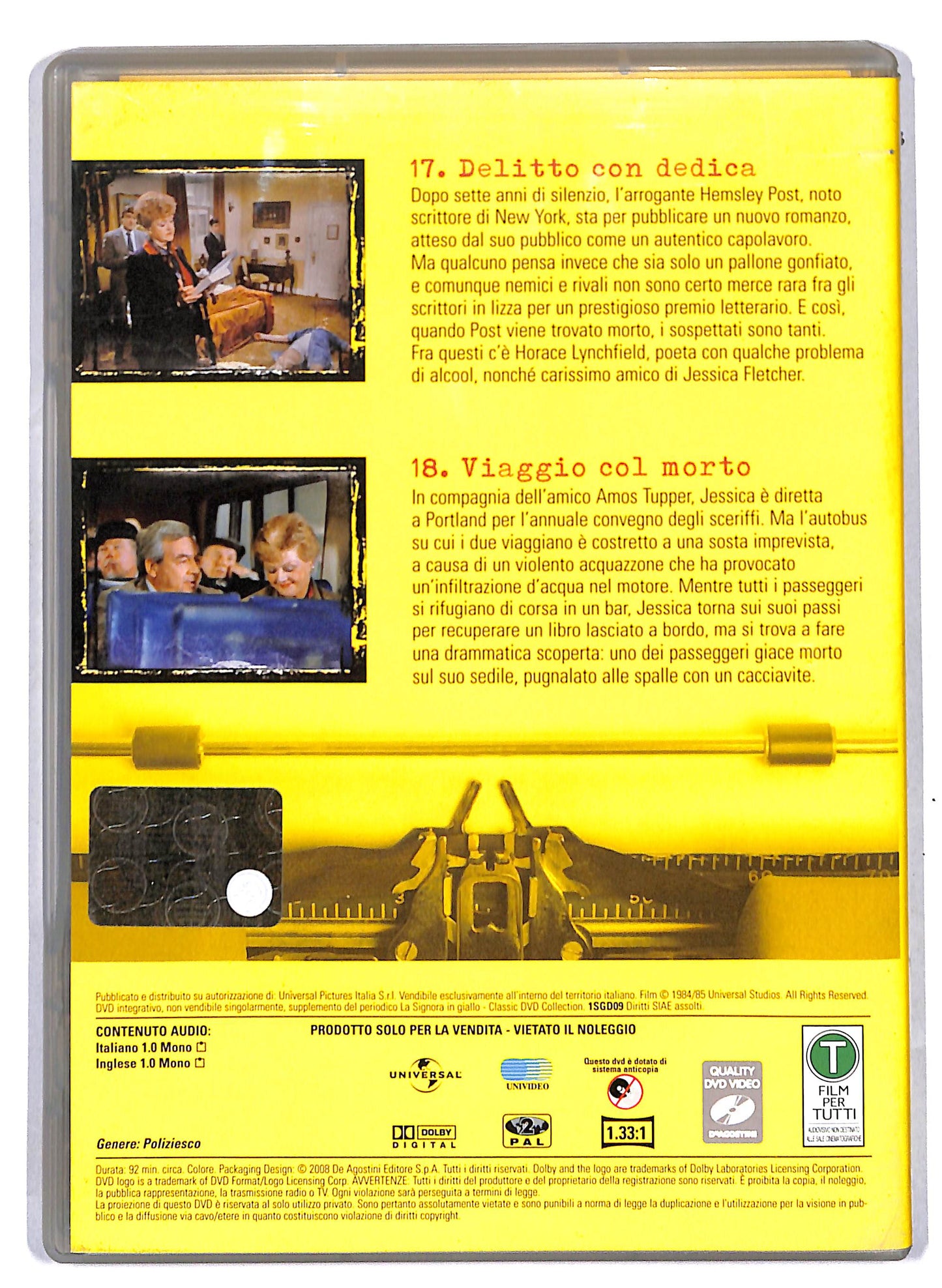EBOND La signora in giallo stagione 1 episodi 17 - 18 EDITORIALE DVD D810330