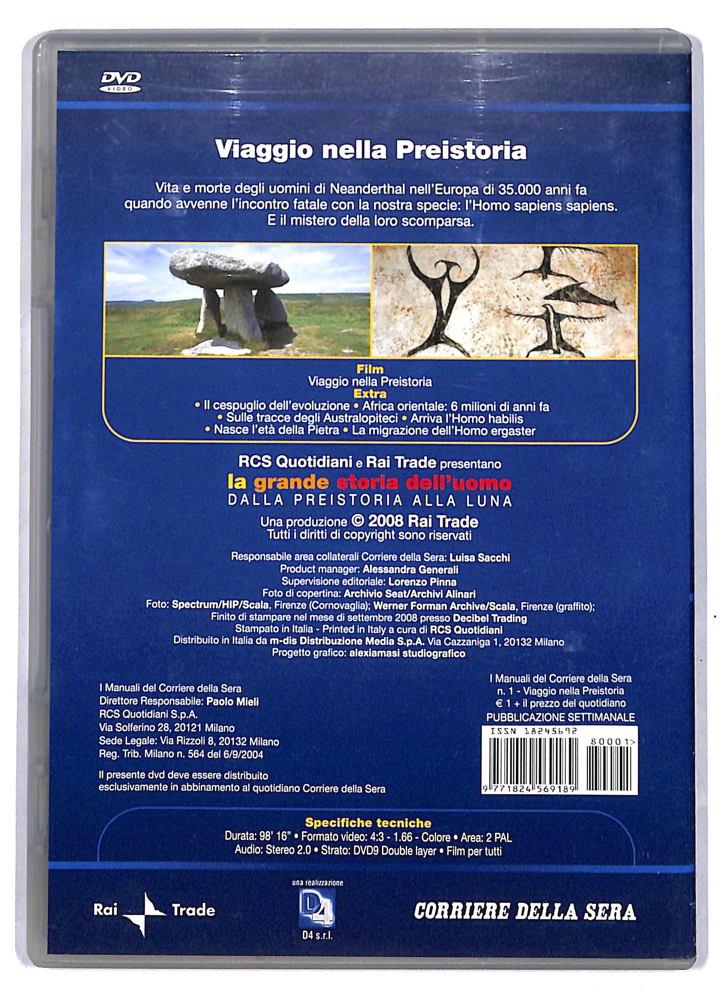 EBOND Viaggio nella preistoria - Piero e Alberto Angela EDITORIALE DVD D810340