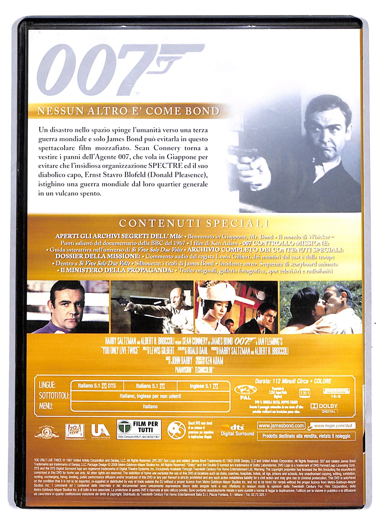 EBOND Agente 007 - Si vive solo due volte EDITORIALE DVD D810358
