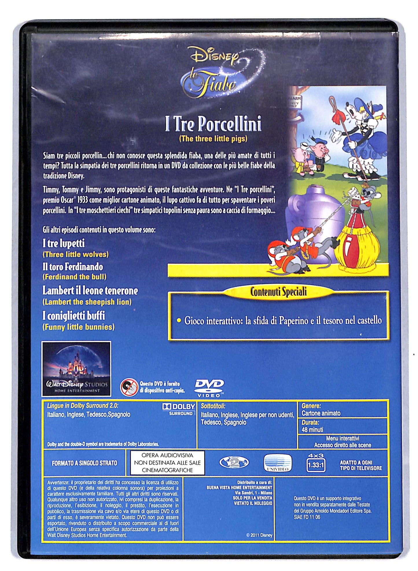 EBOND I tre porcellini e altre storie Volume 05 EDITORIALE DVD D810424